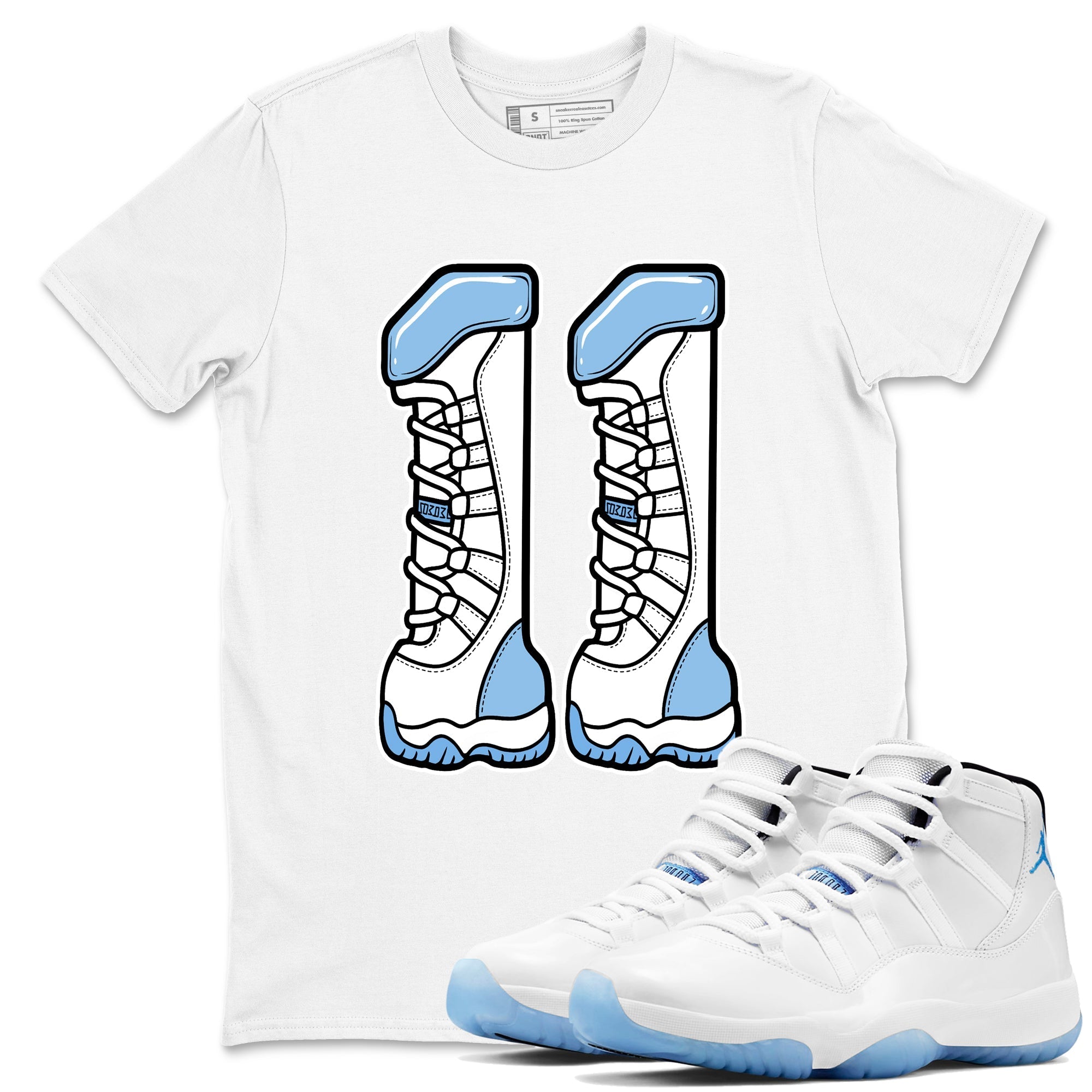 Number 11 snkmatch Tees - Air Jordan 11 Legend Blue