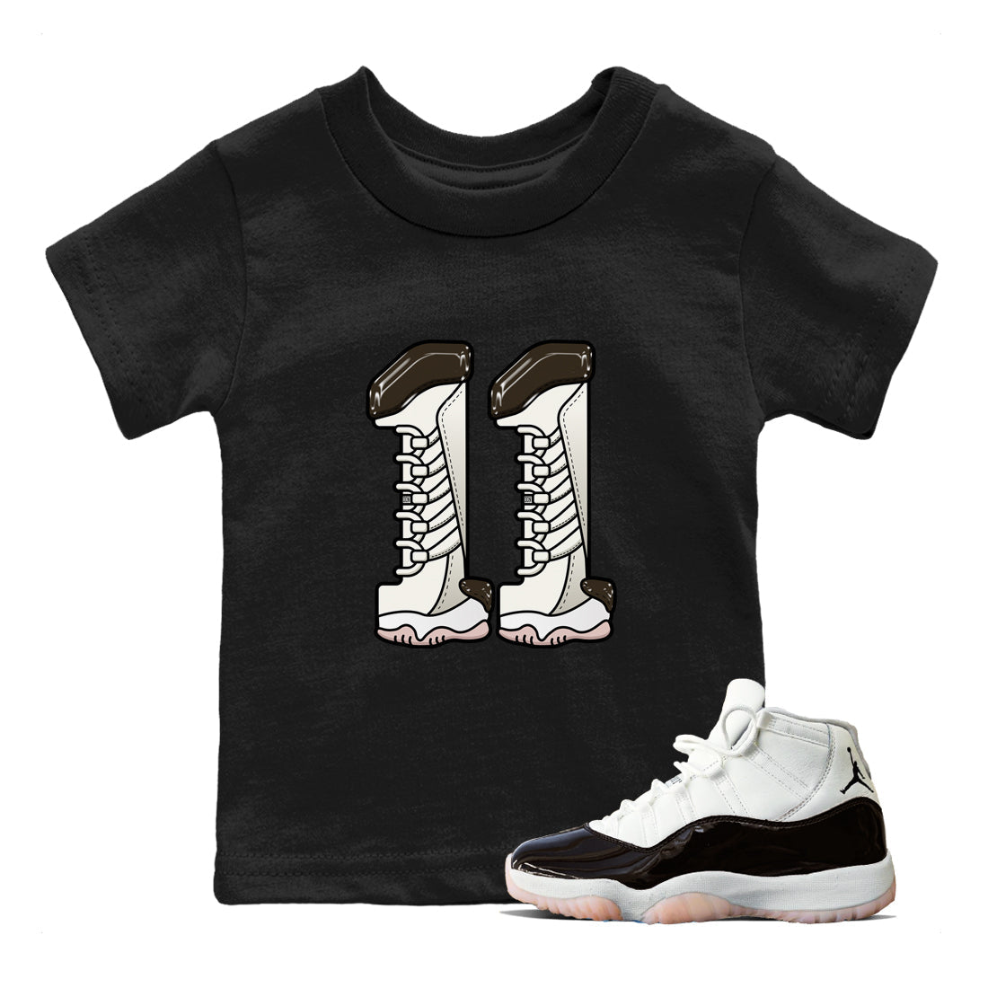 Number 11 snkmatch Tee Kids - Air Jordan 11 Neapolitan
