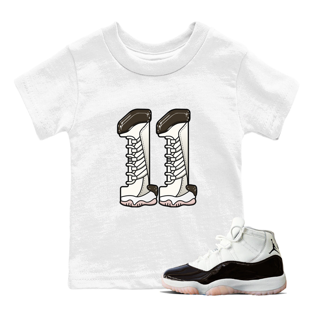 Number 11 snkmatch Tee Kids - Air Jordan 11 Neapolitan