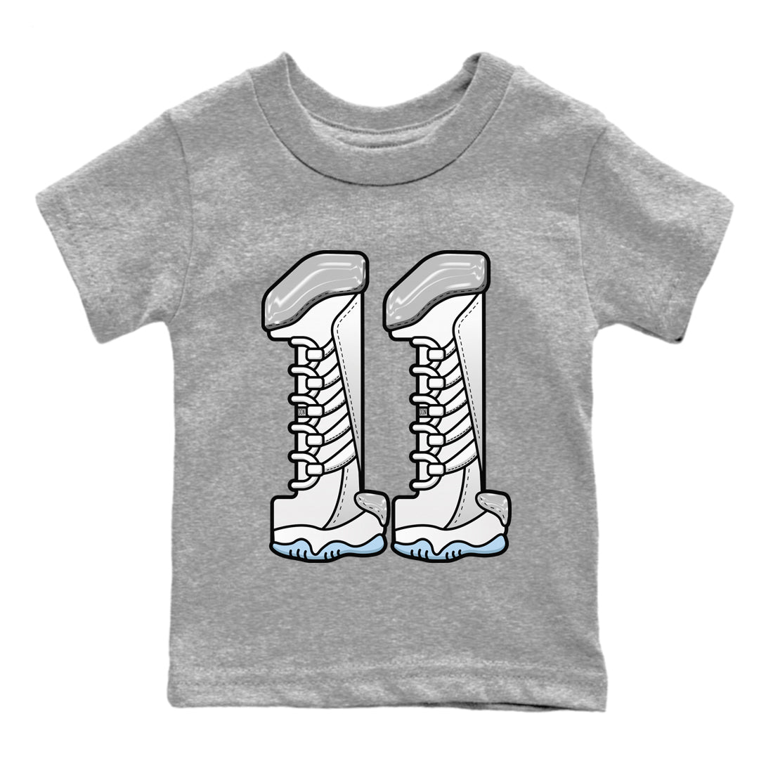 Number 11 Kids Tops - Air Jordan 11 White Cement
