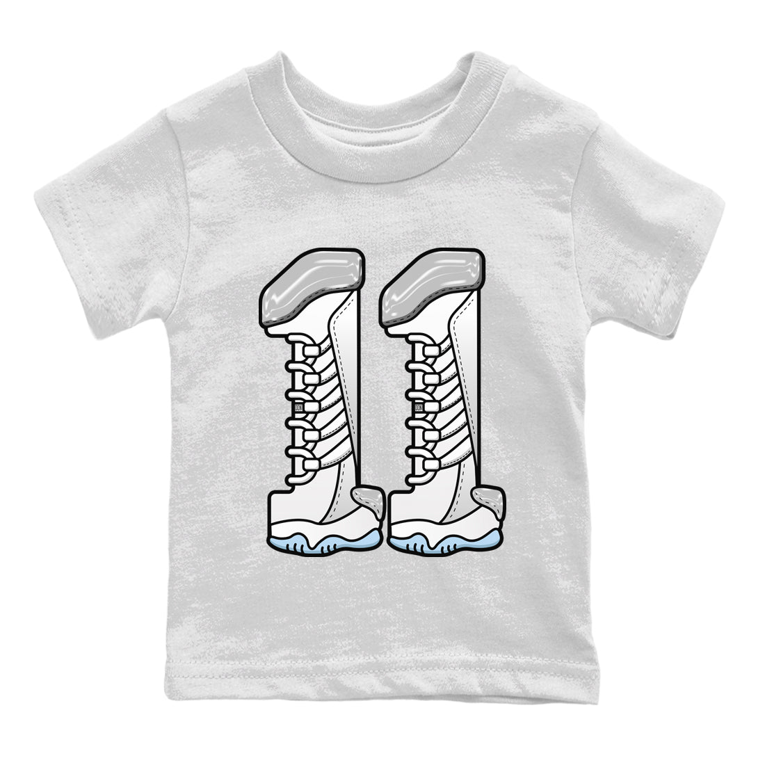 Number 11 Kids Tops - Air Jordan 11 White Cement