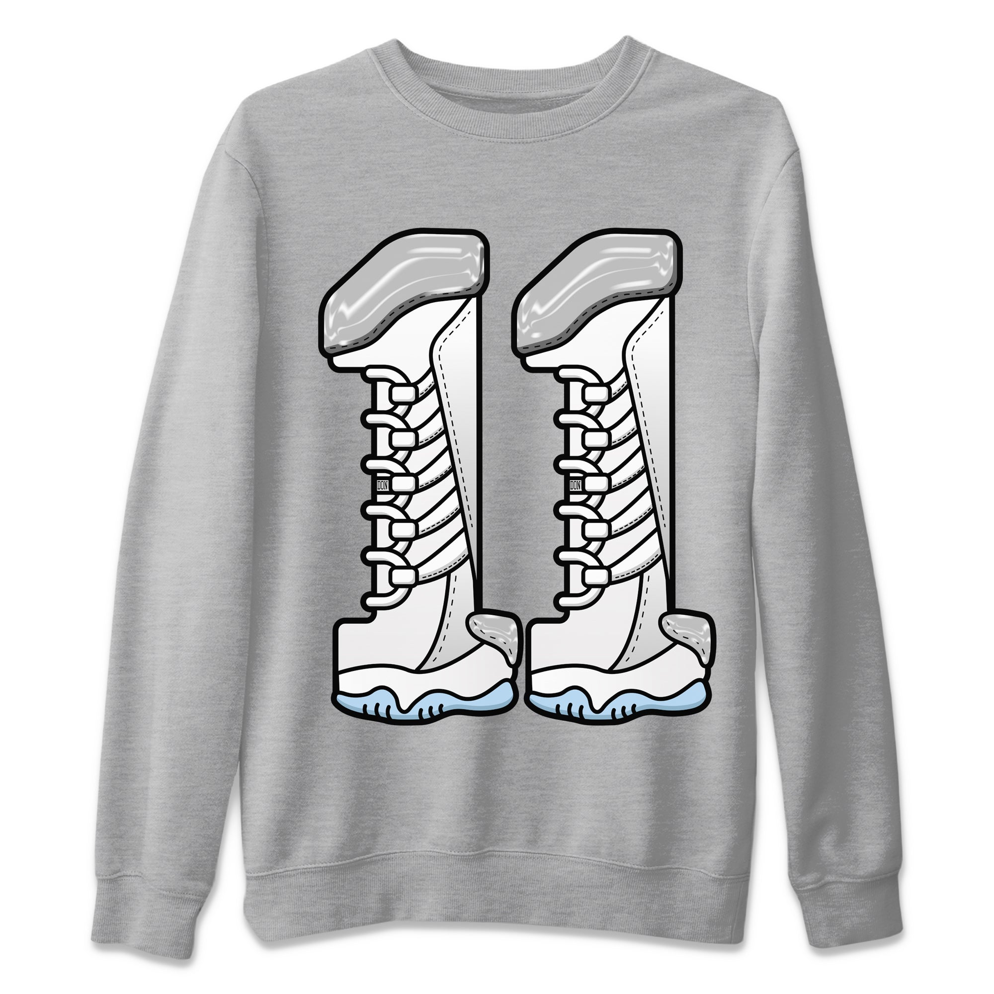 Number 11 Unisex Tops - Air Jordan 11 White Cement