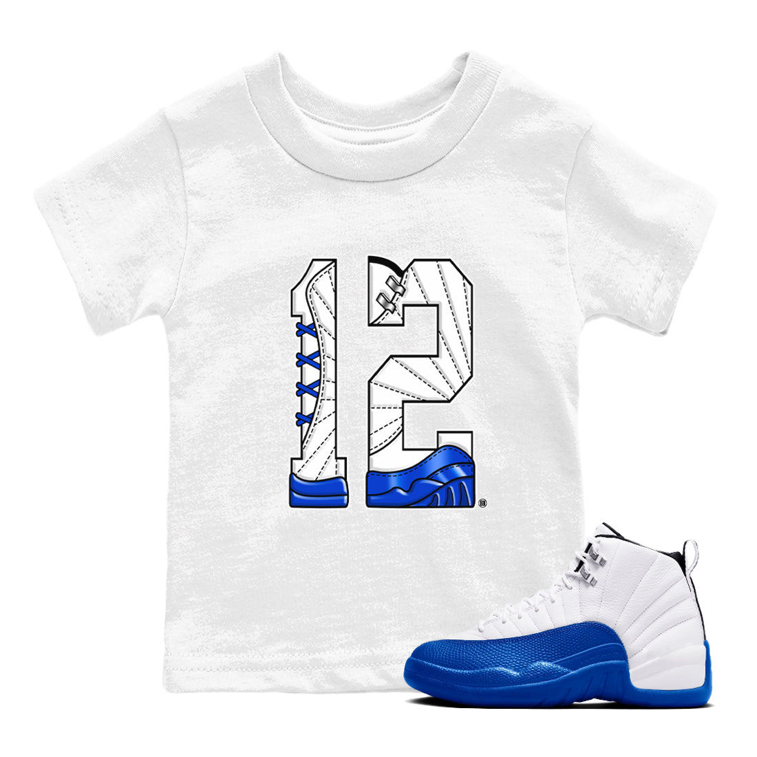 Number 12 snkmatch Tees Kids - Air Jordan 12 Blueberry