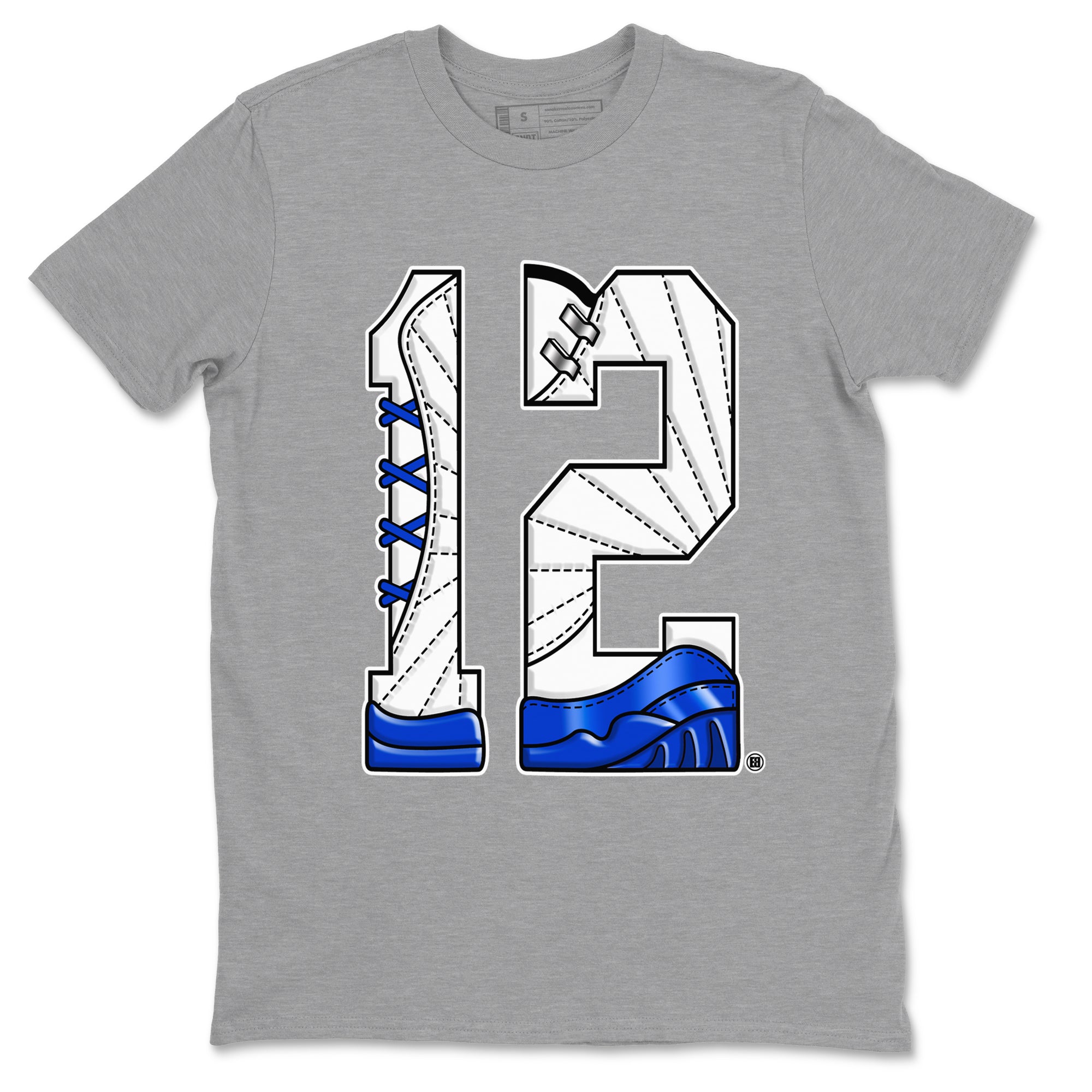 Number 12 snkmatch Tees - Air Jordan 12 Blueberry