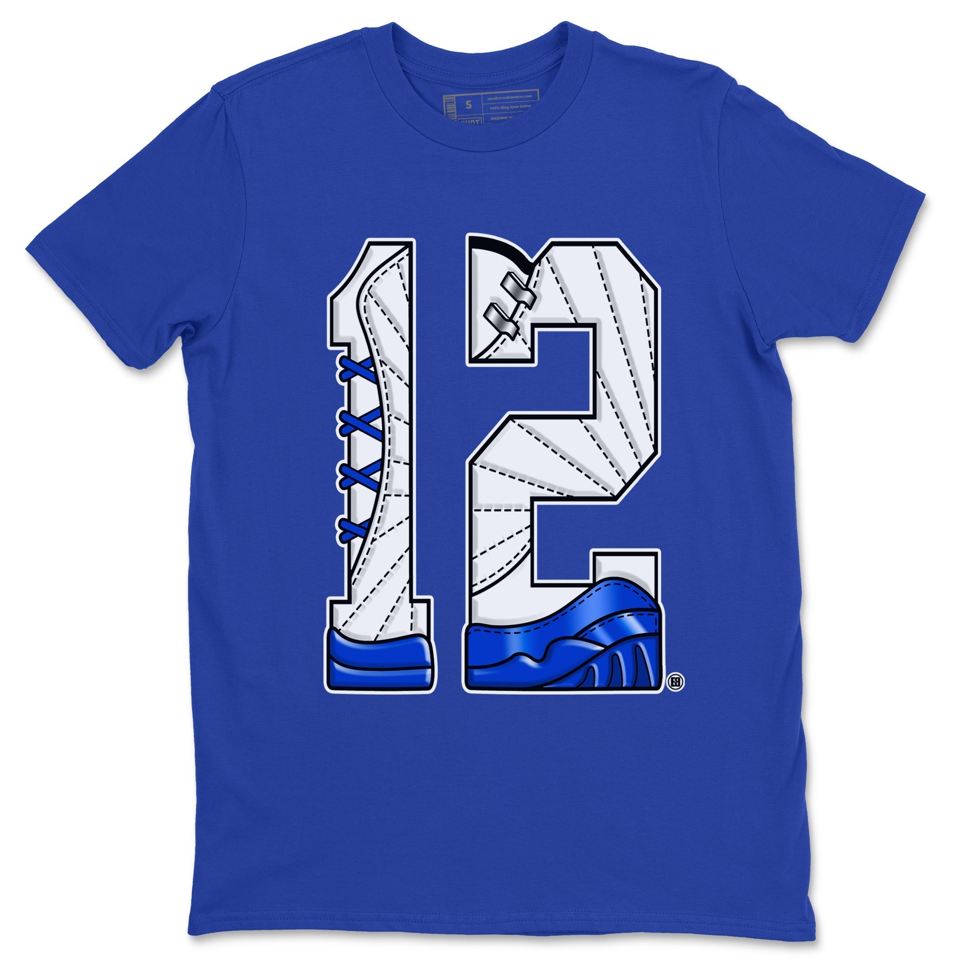 Number 12 snkmatch Tees - Air Jordan 12 Blueberry
