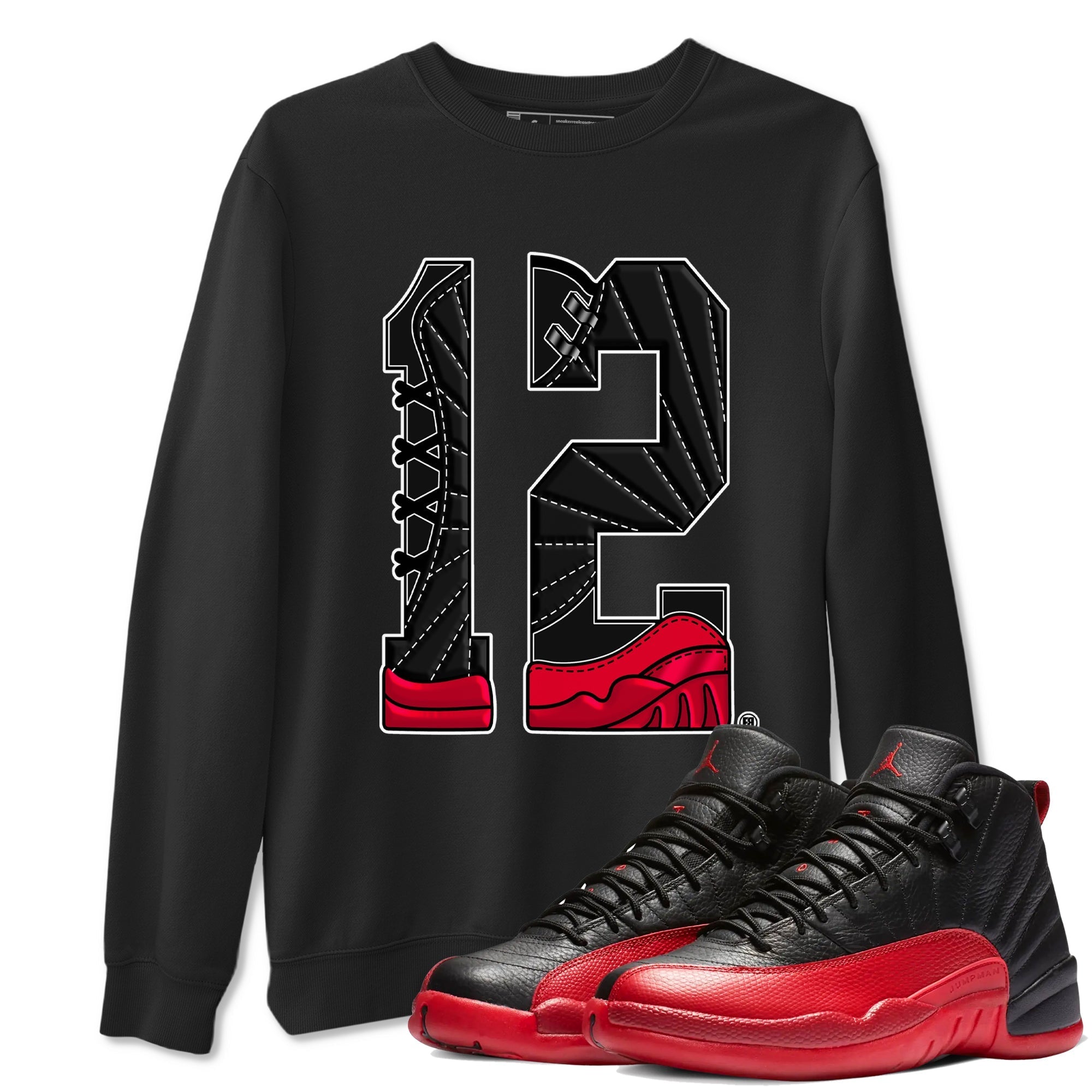 Number 12 snkmatch Tees - Air Jordan 12 Flu Game