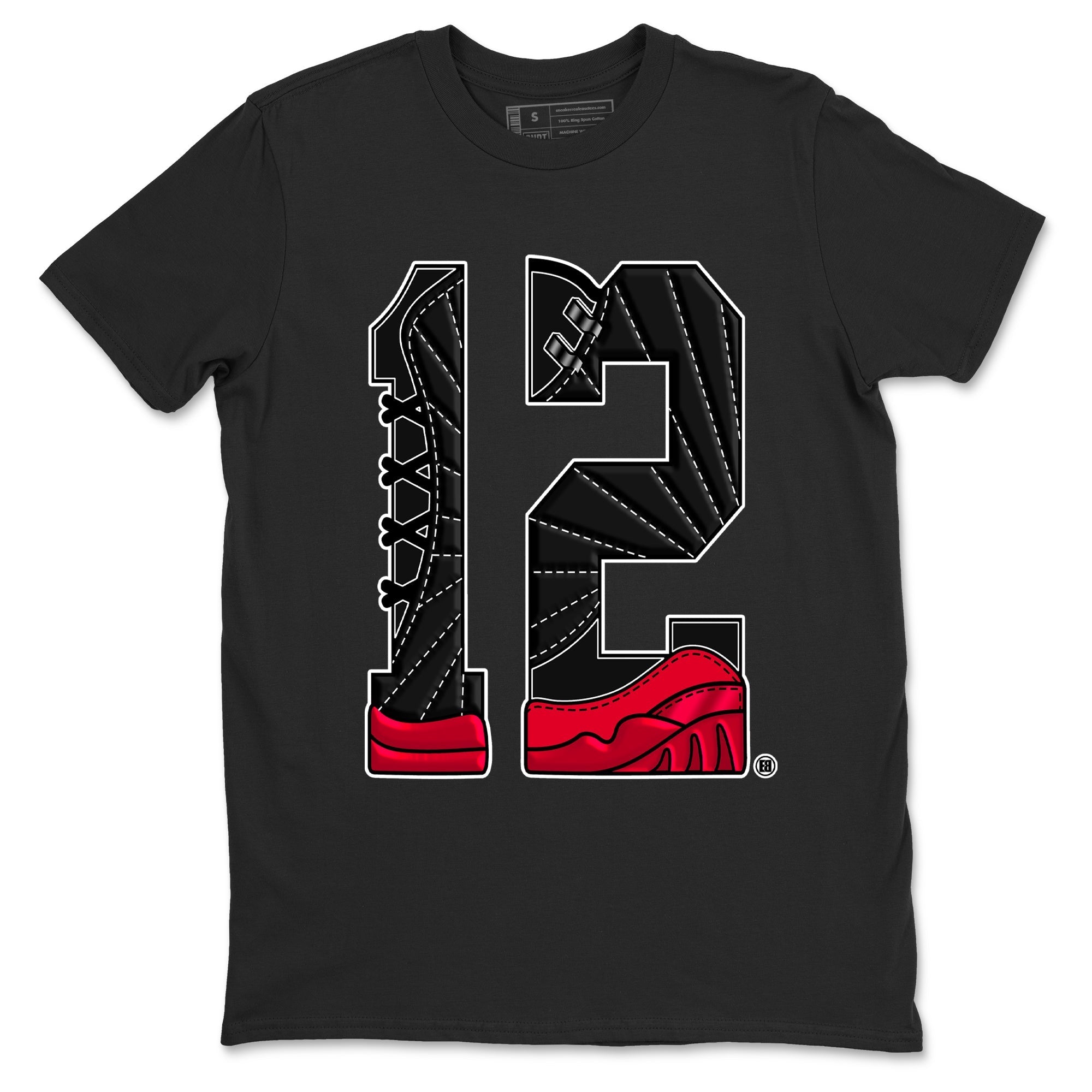 Number 12 snkmatch Tees - Air Jordan 12 Flu Game