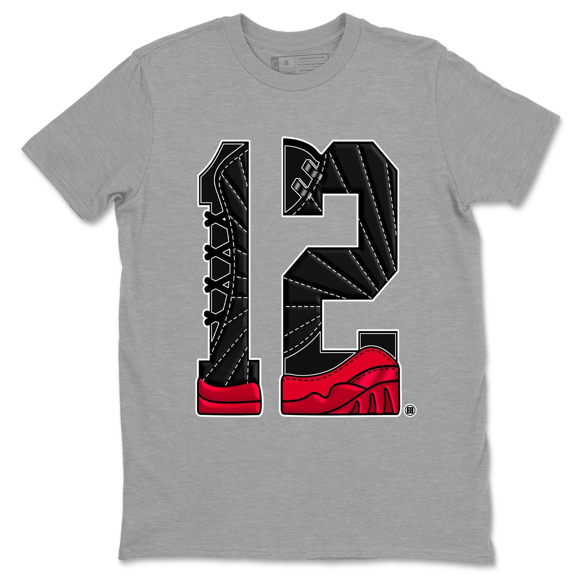 Number 12 snkmatch Tees - Air Jordan 12 Flu Game
