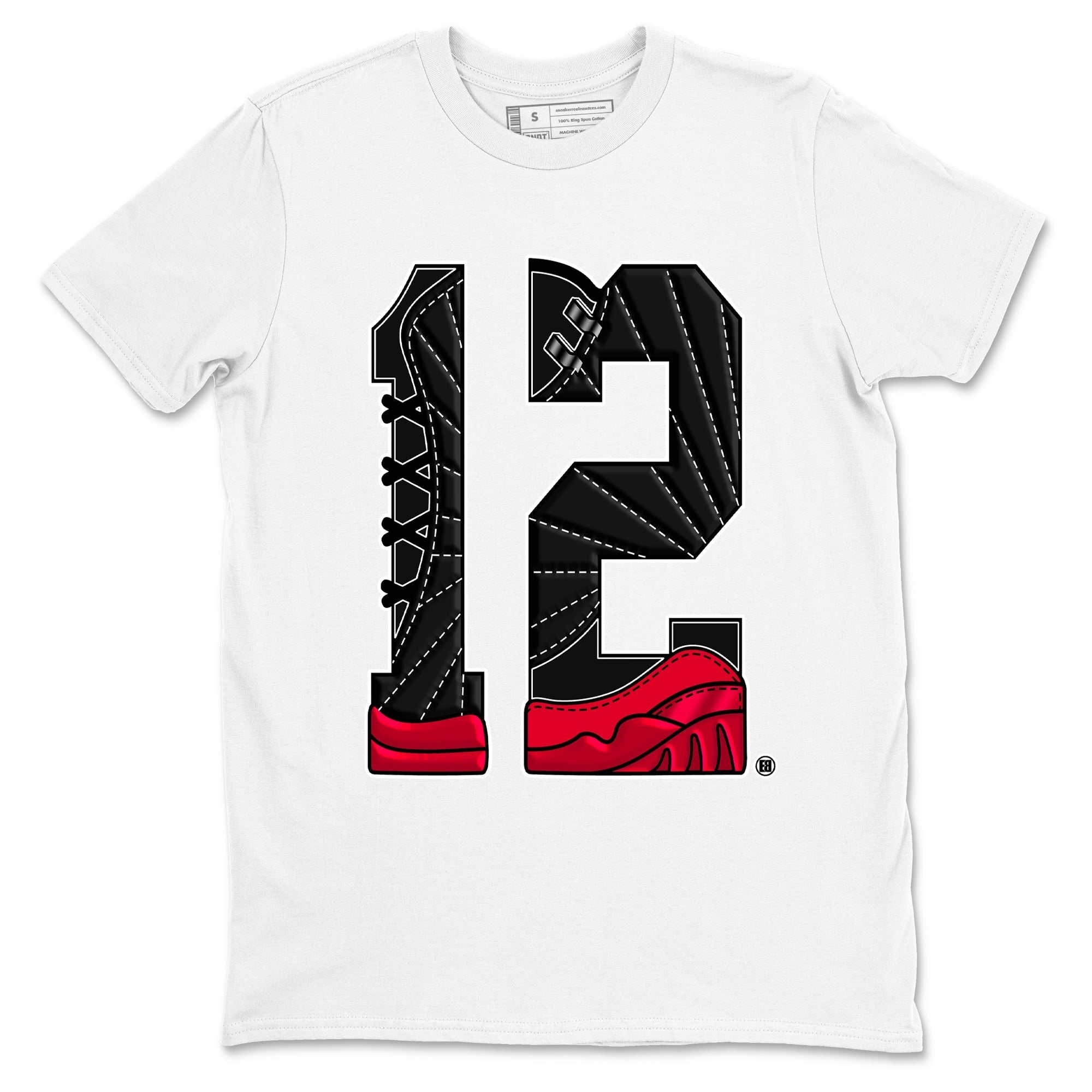Number 12 snkmatch Tees - Air Jordan 12 Flu Game
