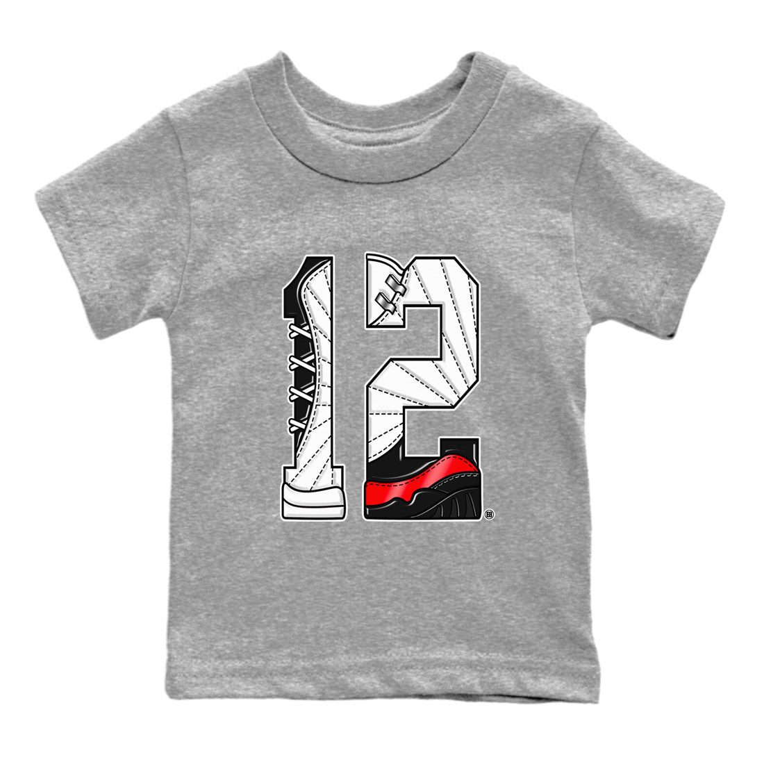 Number 12 snkmatch Tees Kids - Air Jordan 12 Taxi Flip
