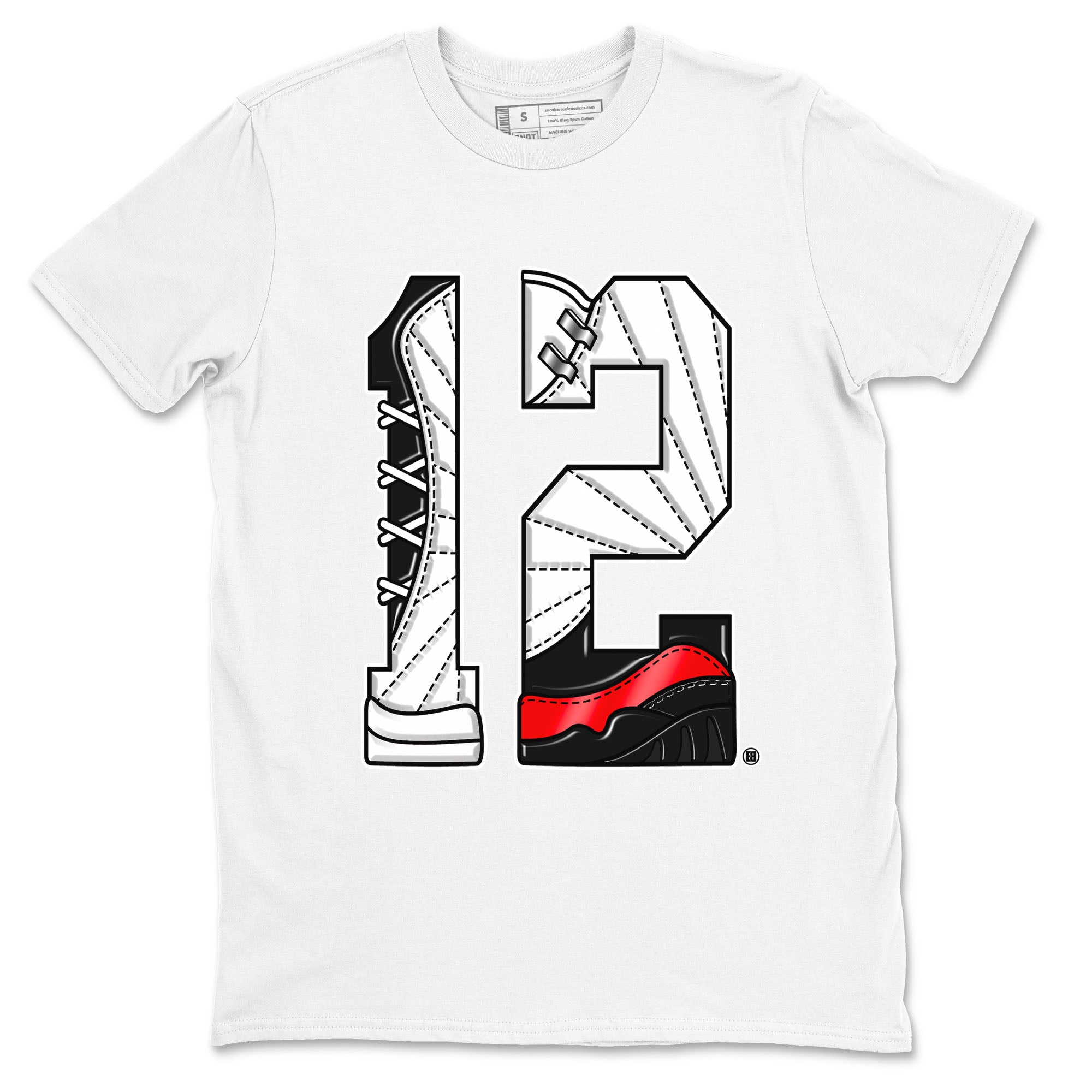 Number 12 snkmatch Tees - Air Jordan 12 Taxi Flip