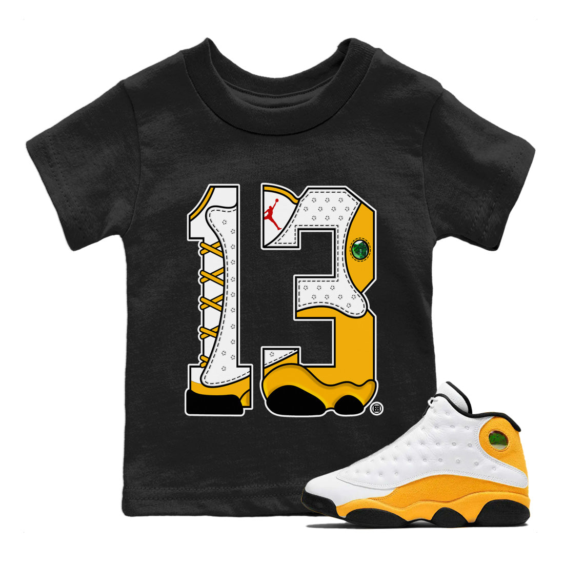 Number 13 Kids Tops - Air Jordan 13 Del Sol