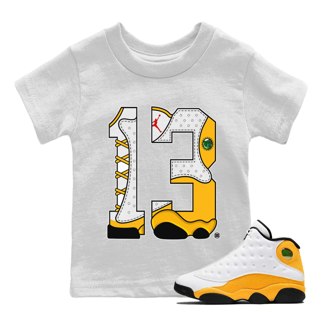 Number 13 Kids Tops - Air Jordan 13 Del Sol