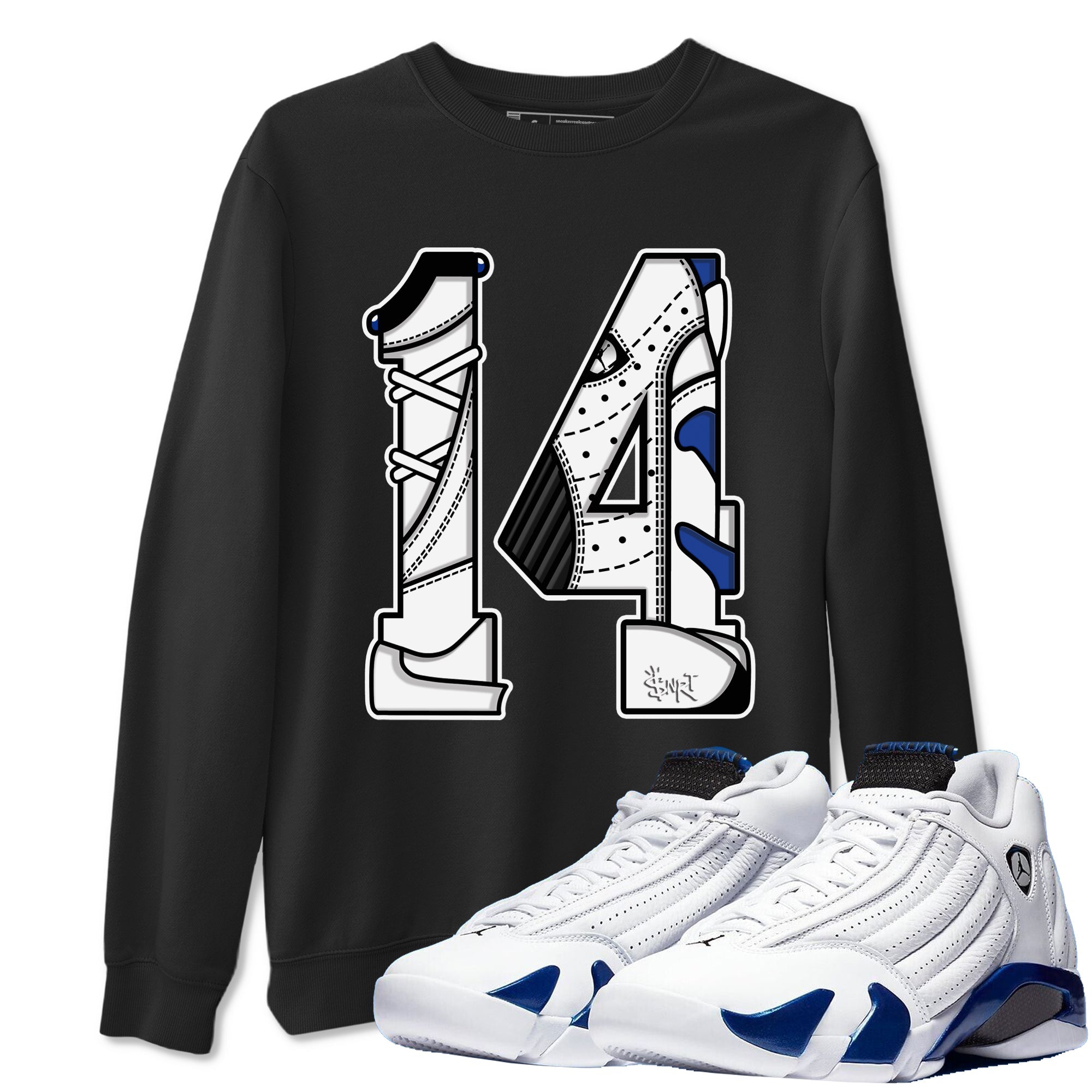 Number 14 snkmatch Tees - Air Jordan 14 Hyper Royal