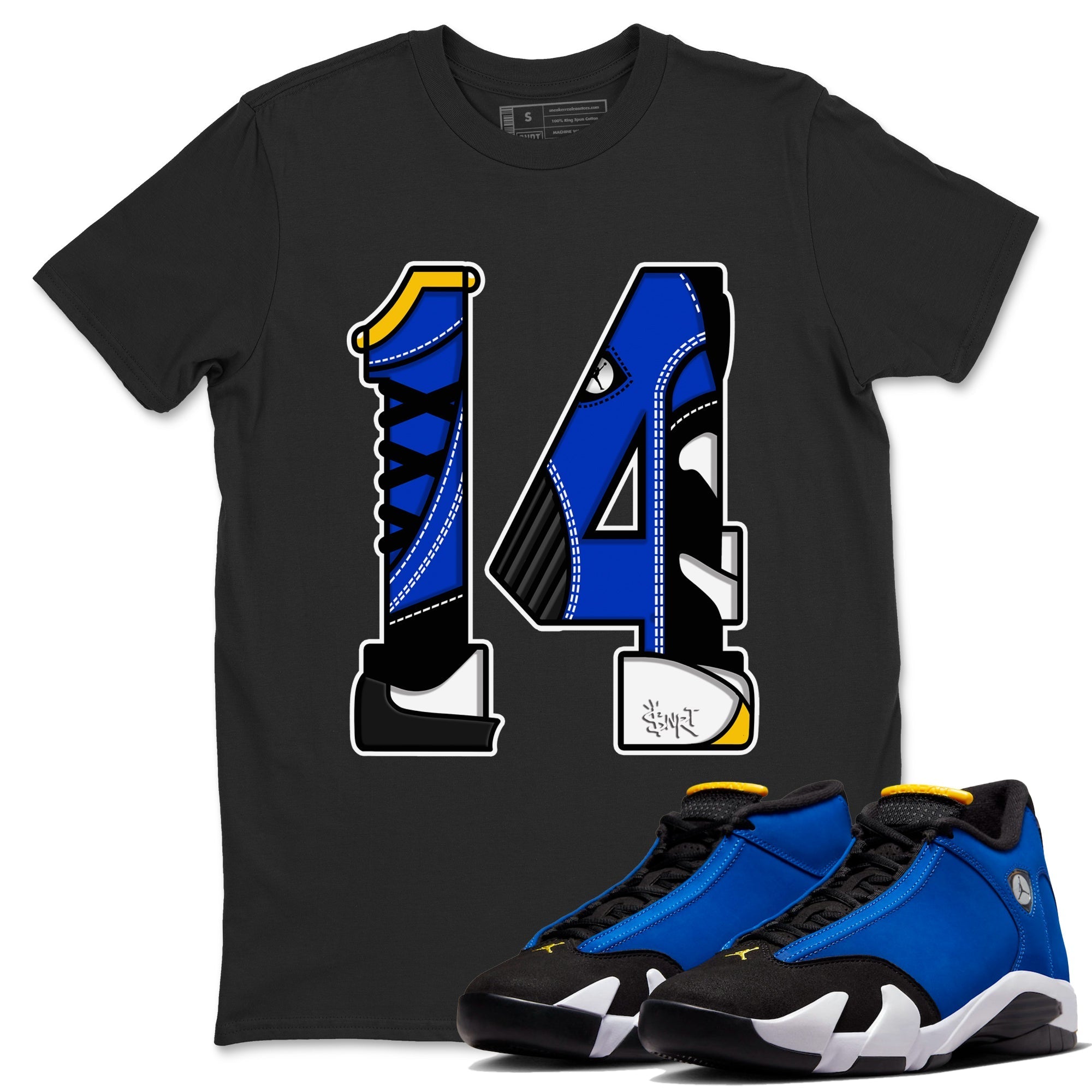Number 14 snkmatch Tees - Air Jordan 14 Laney