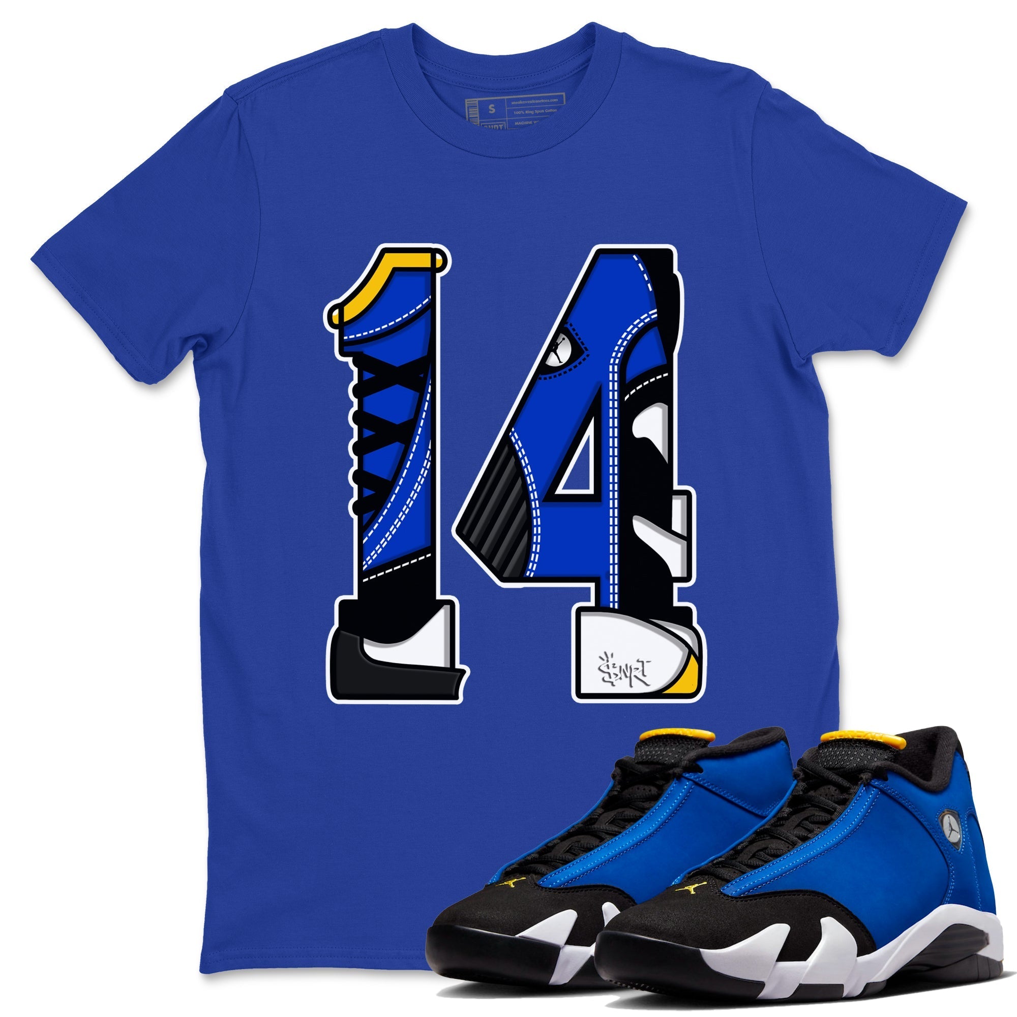 Number 14 snkmatch Tees - Air Jordan 14 Laney