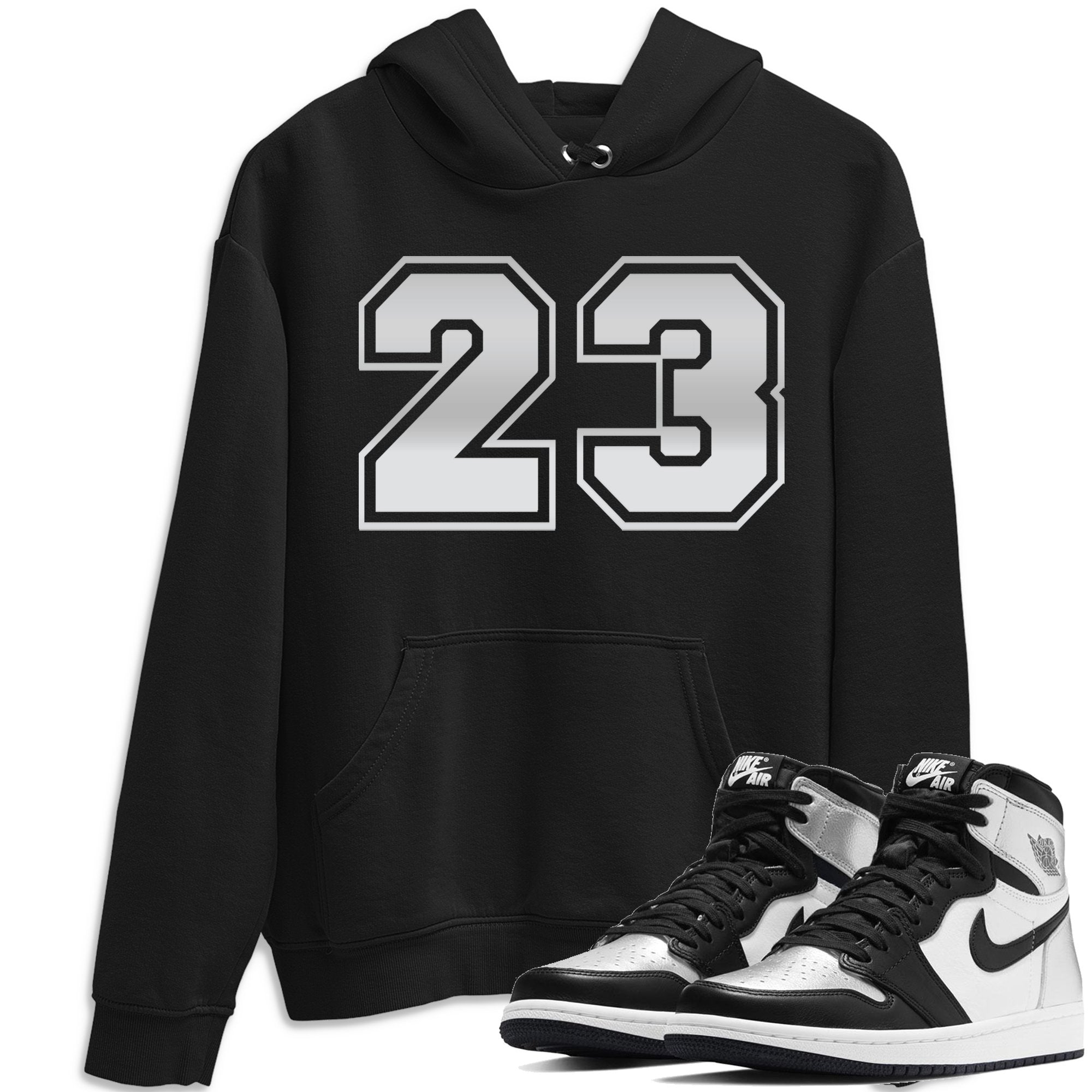 Number 23 Unisex Tops - Air Jordan 1 Silver Toe