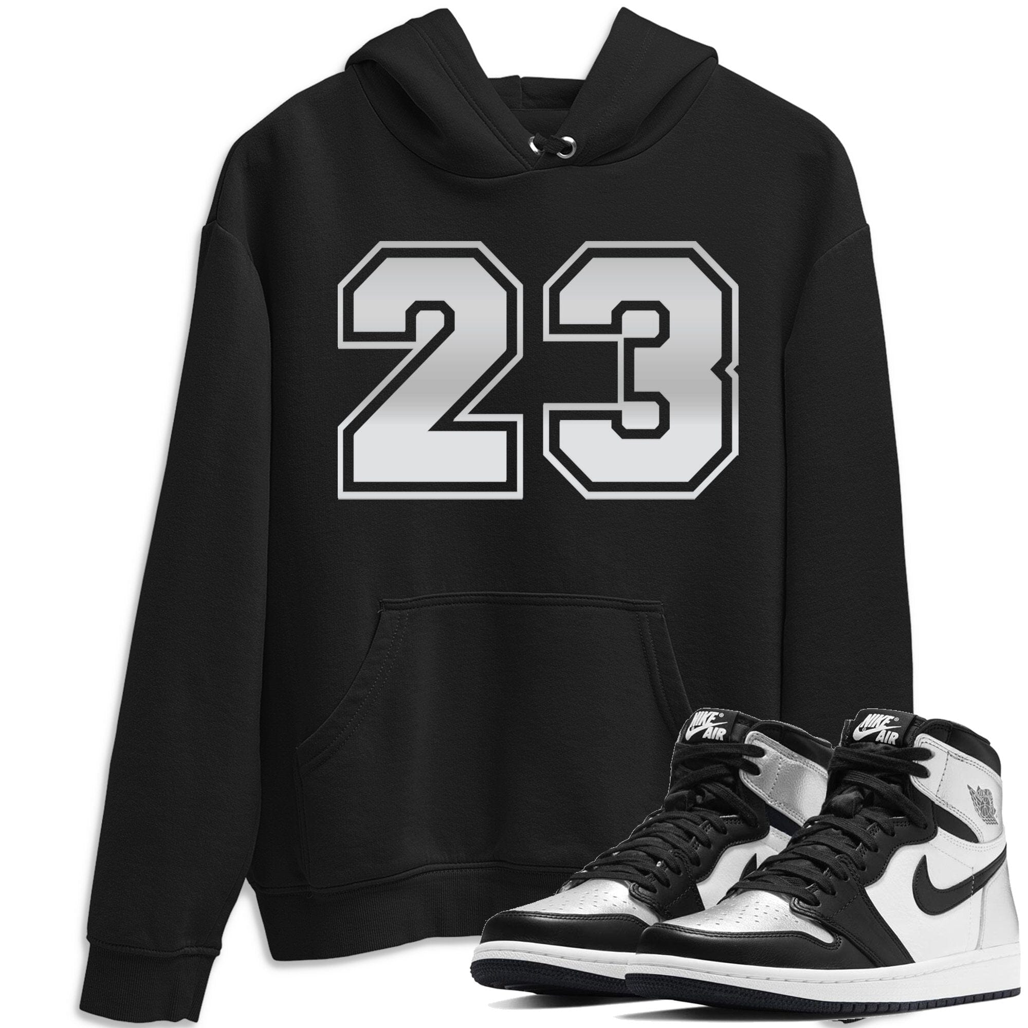 Number 23 Unisex Tops - Air Jordan 1 Silver Toe