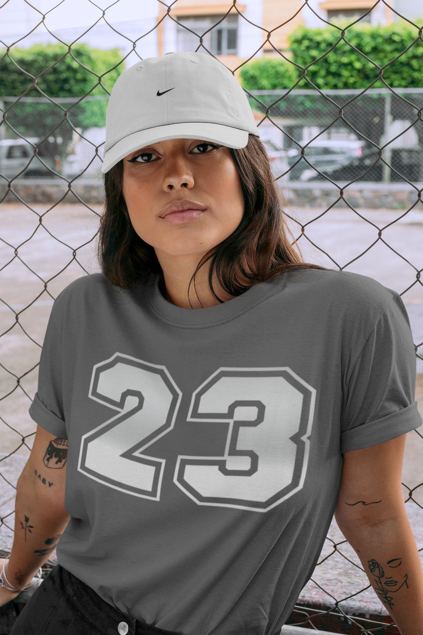 Number 23 Unisex Tops - Air Jordan 1 Silver Toe