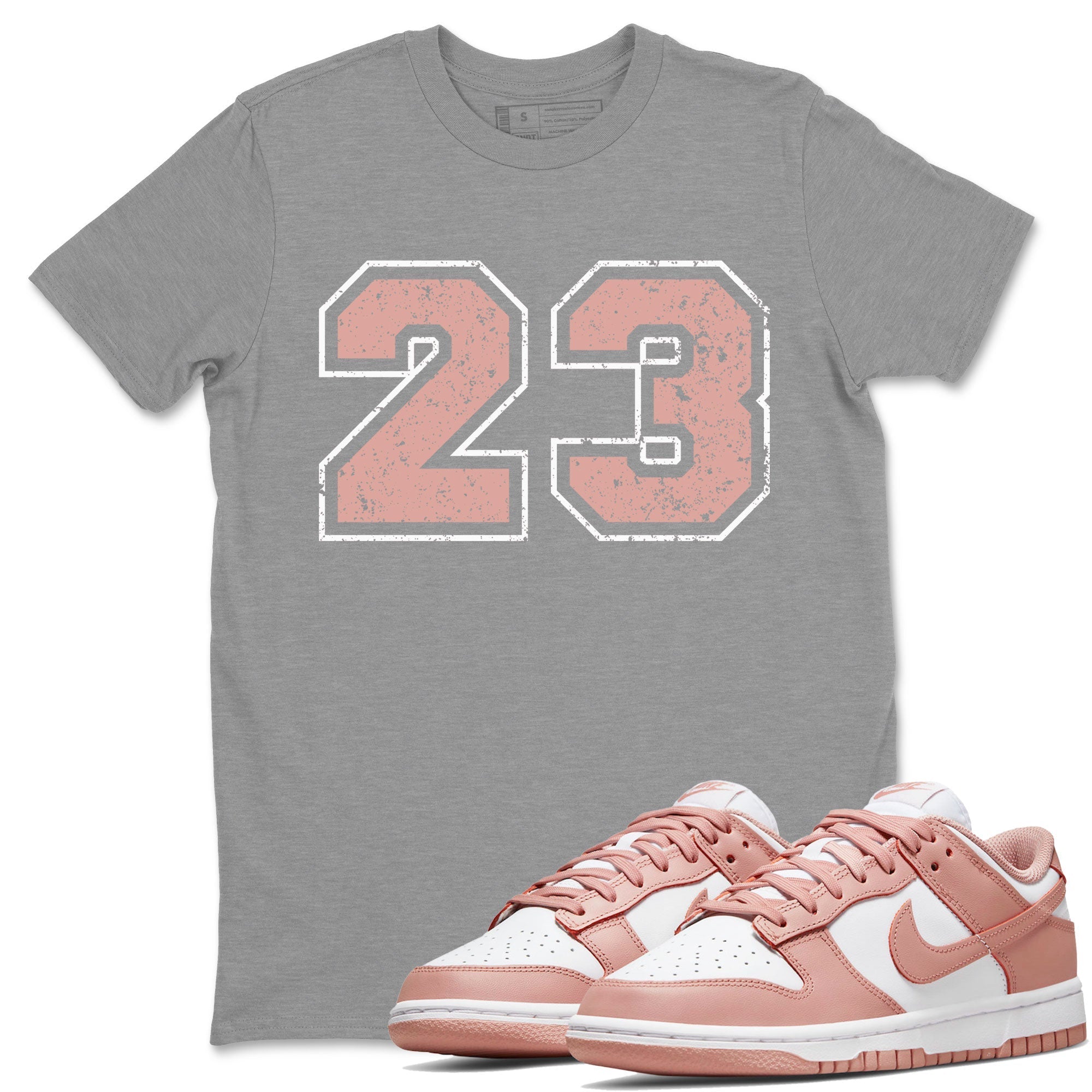 Number 23 snkmatch Tee - Dunk Rose Whisper