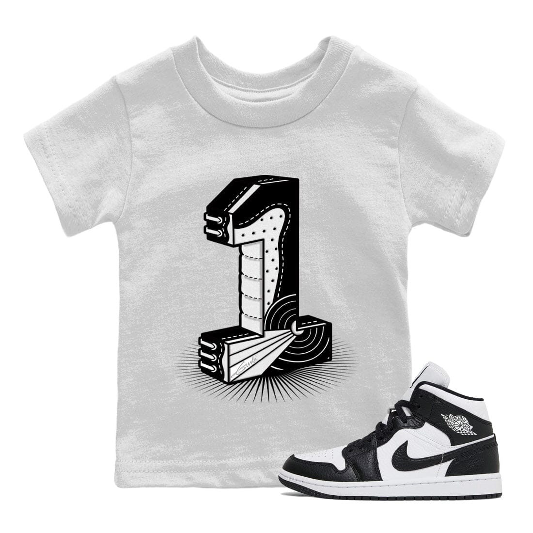 Number Statue Kids Tops - Air Jordan 1 Homage