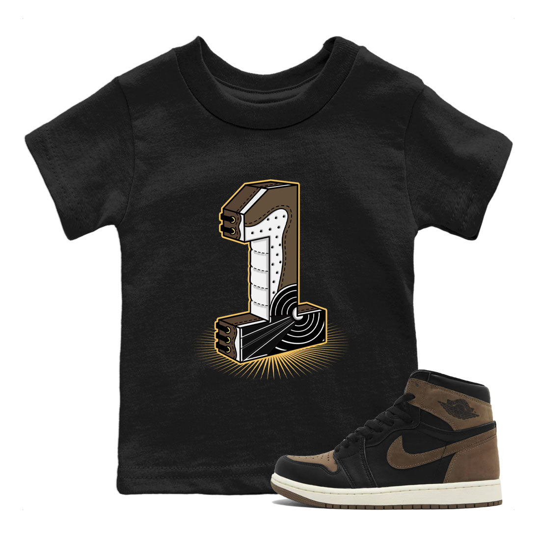 Number Statue snkmatch Tee Kids - Air Jordan 1 Palomino