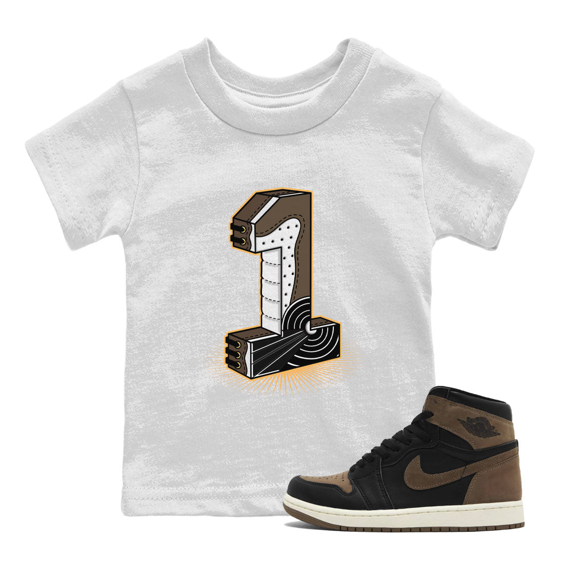 Number Statue snkmatch Tee Kids - Air Jordan 1 Palomino