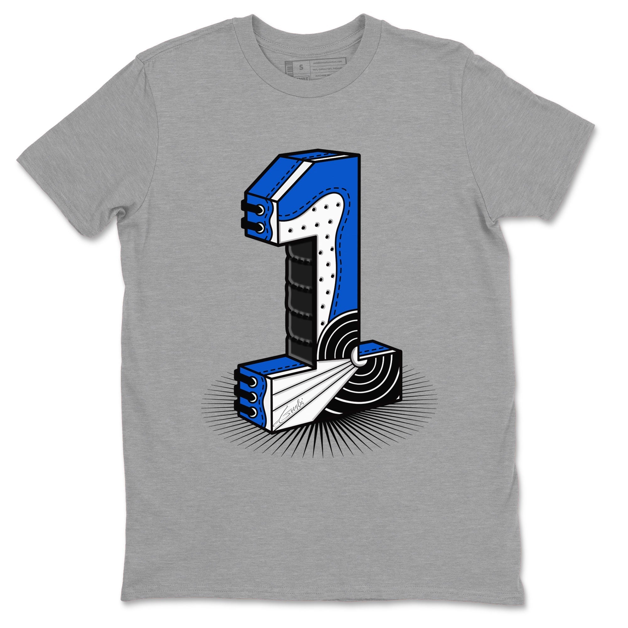 Number Statue snkmatch Tee - Air Jordan 1 Royal Reimagined