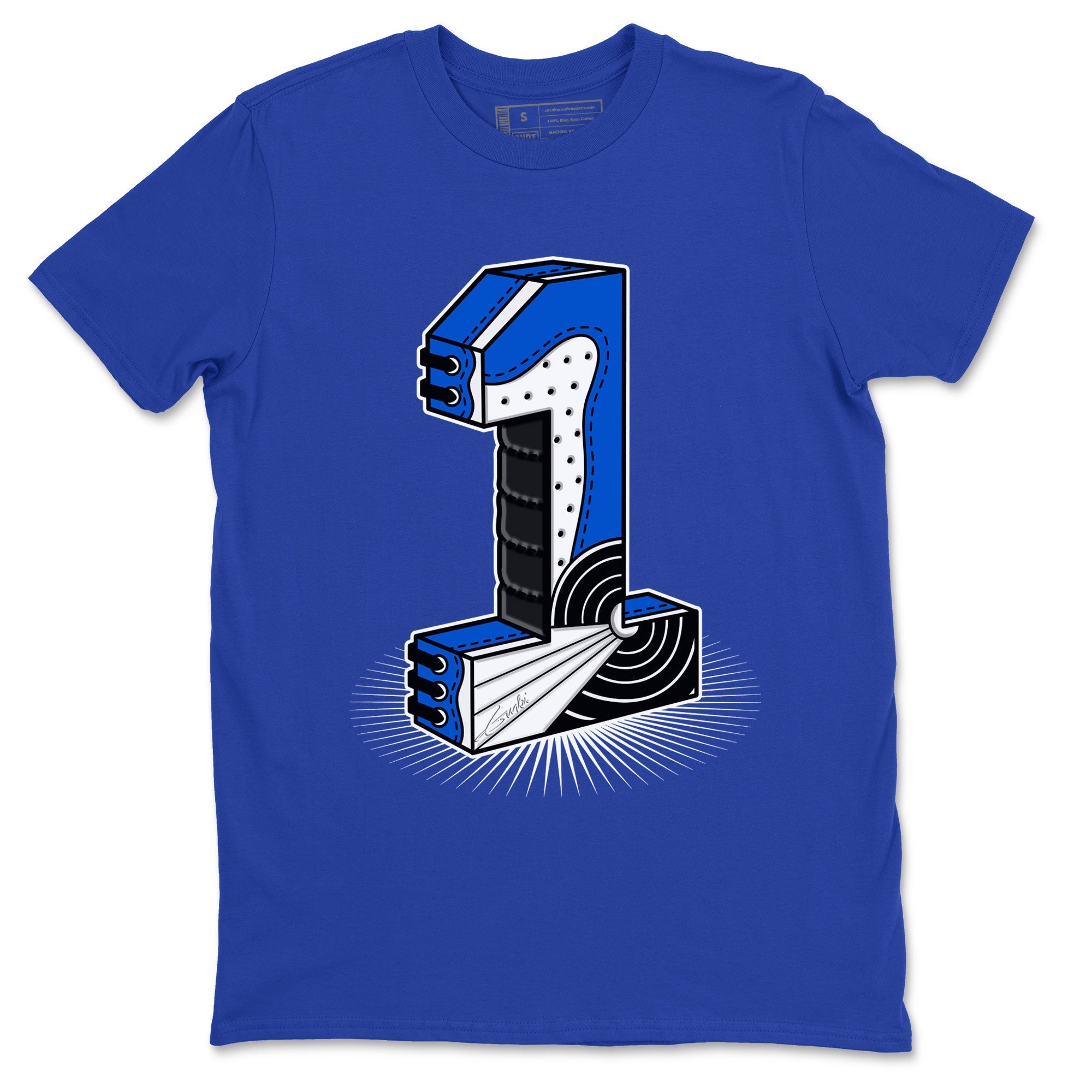 Number Statue snkmatch Tee - Air Jordan 1 Royal Reimagined