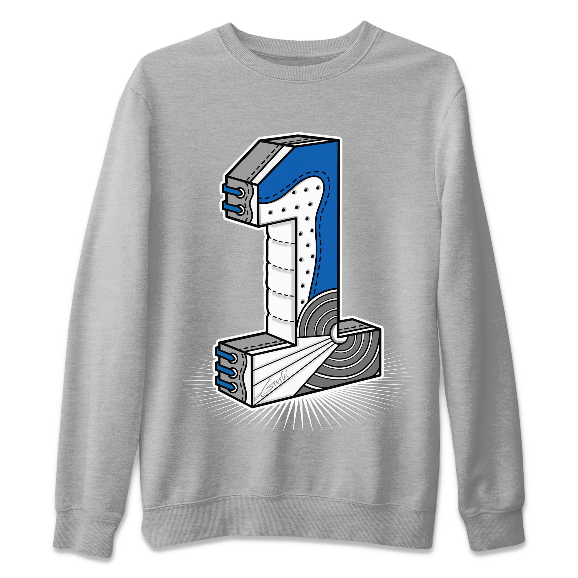 Number Statue Unisex Tops - Air Jordan 1 True Blue