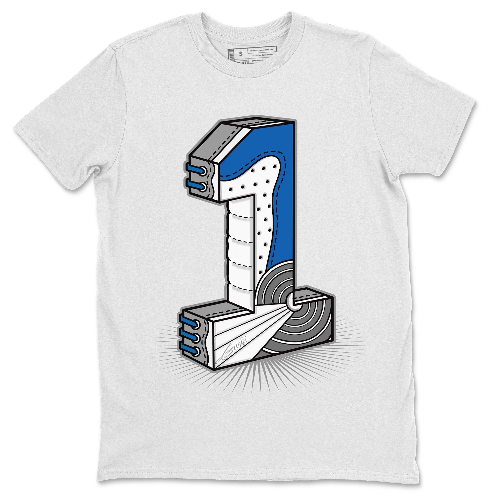 Number Statue Unisex Tops - Air Jordan 1 True Blue