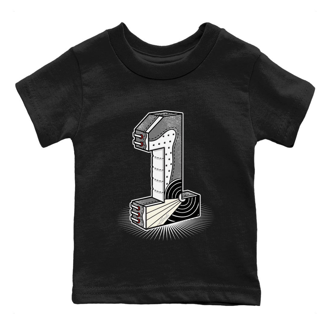 Number Statue Kids Tops - Air Jordan 1 Washed Heritage