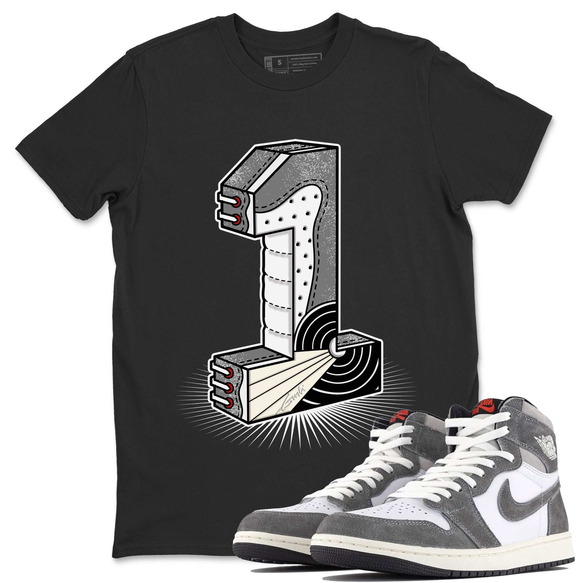 Number Statue Unisex Tops - Air Jordan 1 Washed Heritage