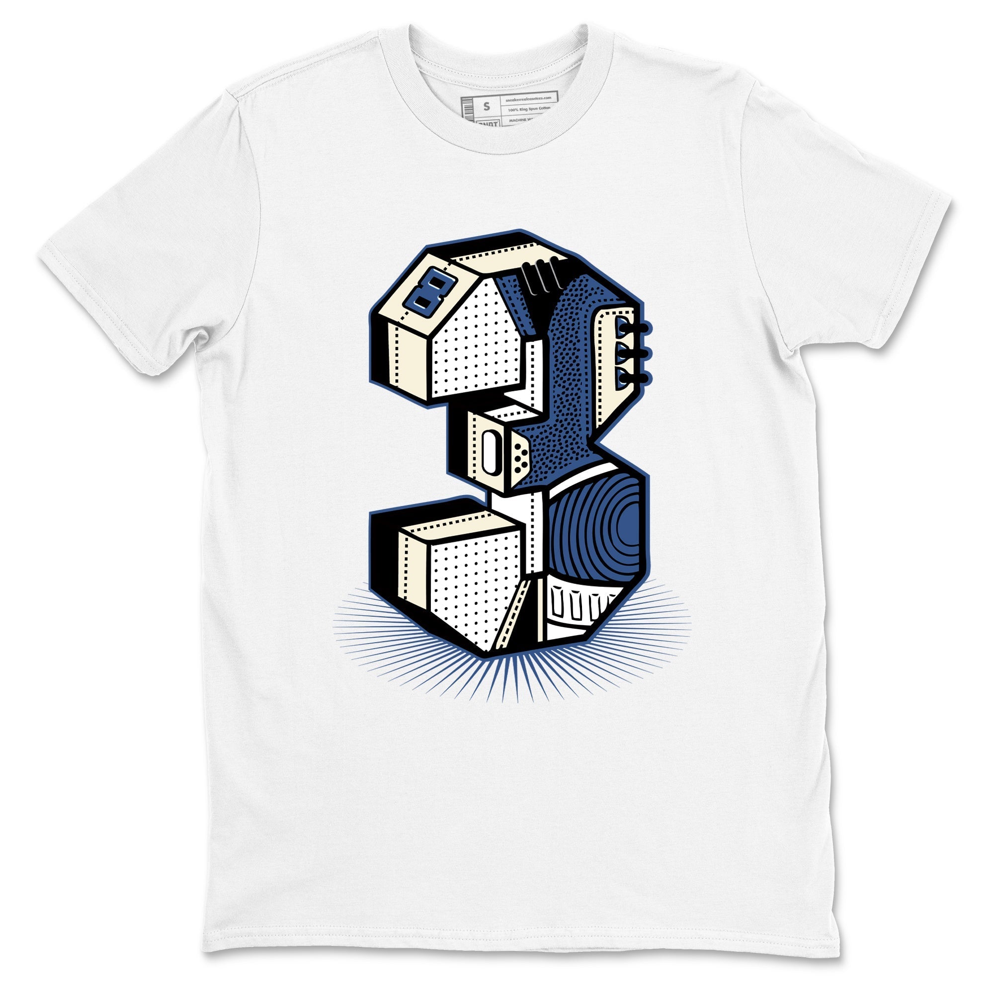 Number Statue snkmatch Tees - Air Jordan 3 A Ma Maniere x Diffused Blue