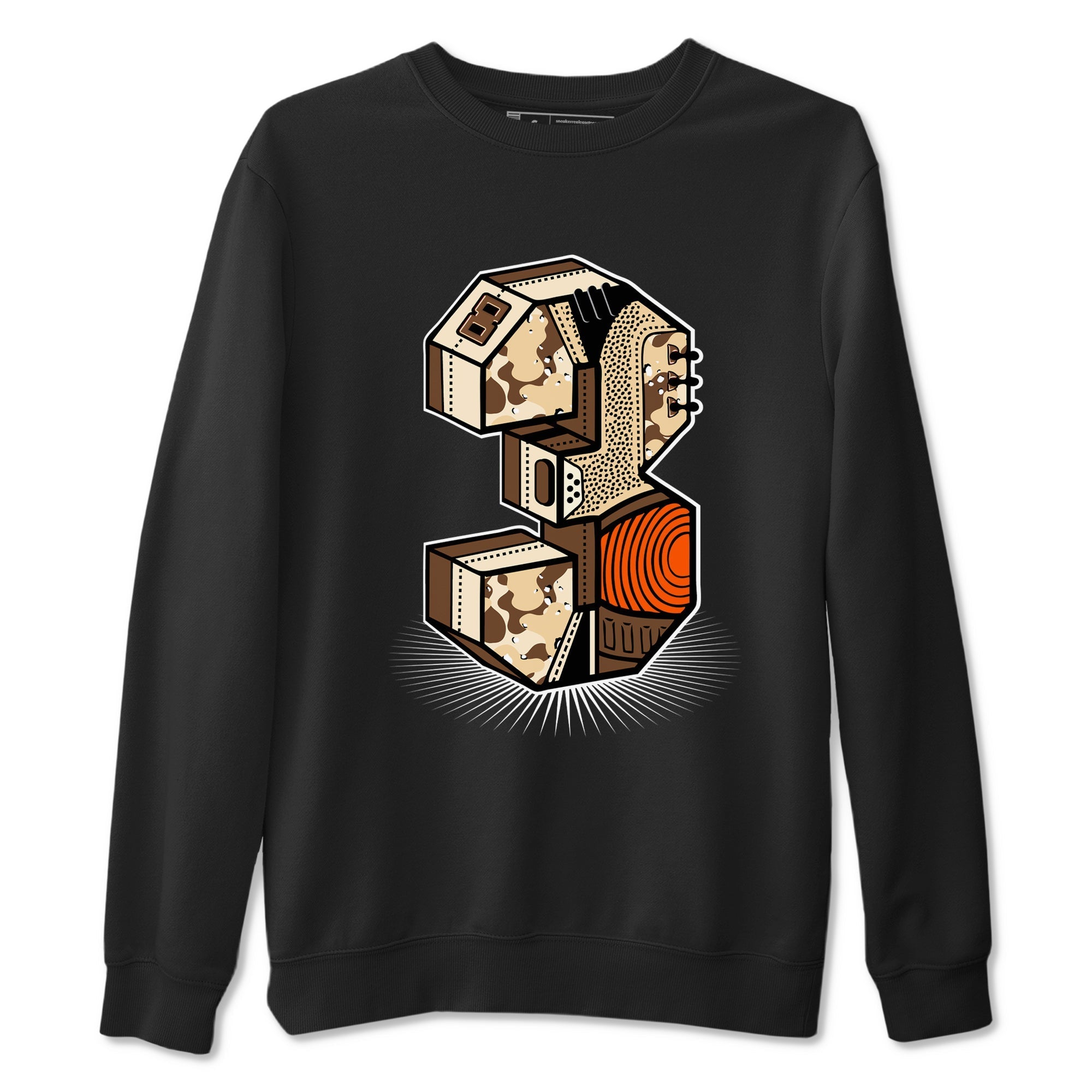 Number Statue snkmatch Tees - Air Jordan 3 Desert Camo