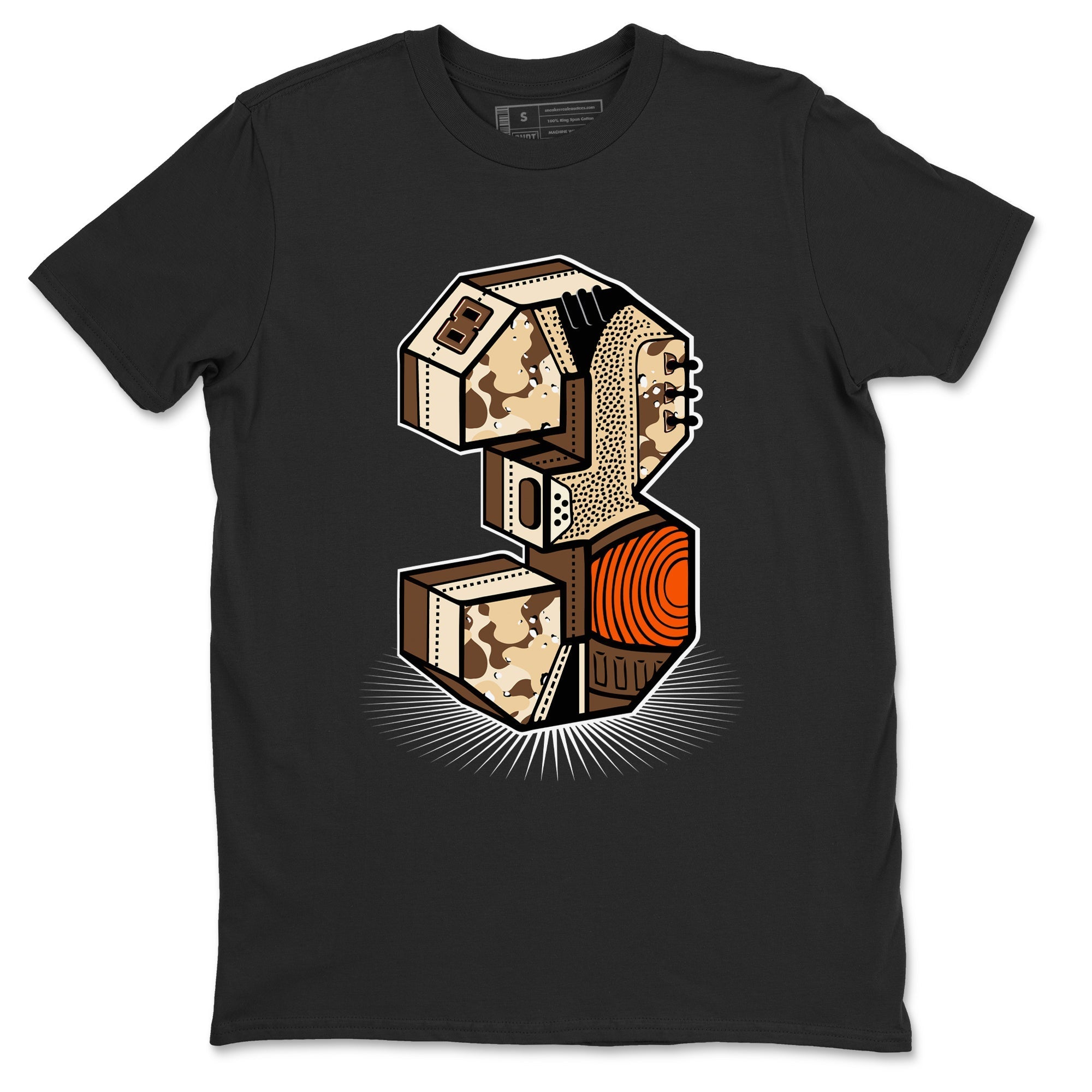 Number Statue snkmatch Tees - Air Jordan 3 Desert Camo