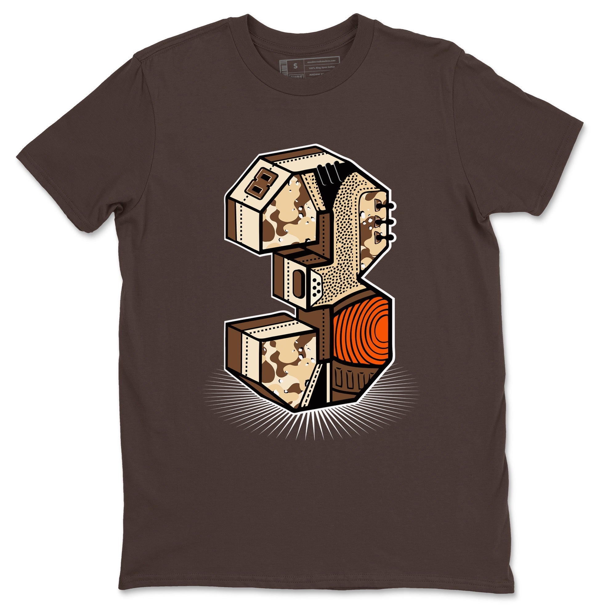 Number Statue snkmatch Tees - Air Jordan 3 Desert Camo
