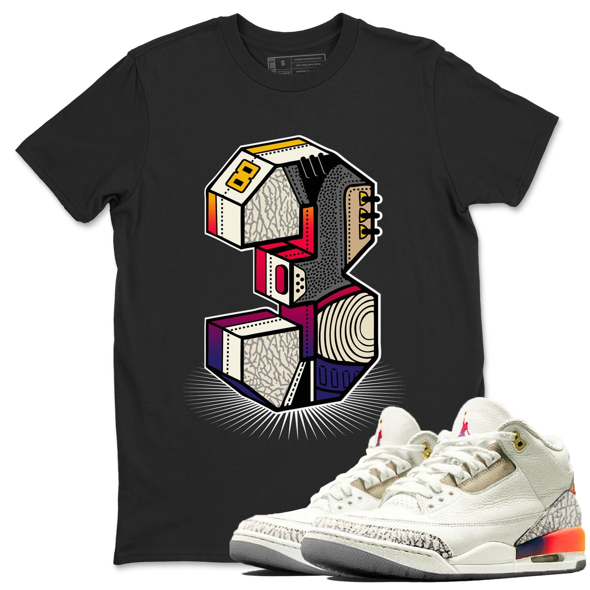 Number Statue snkmatch Tee - Air Jordan 3 J Balvin