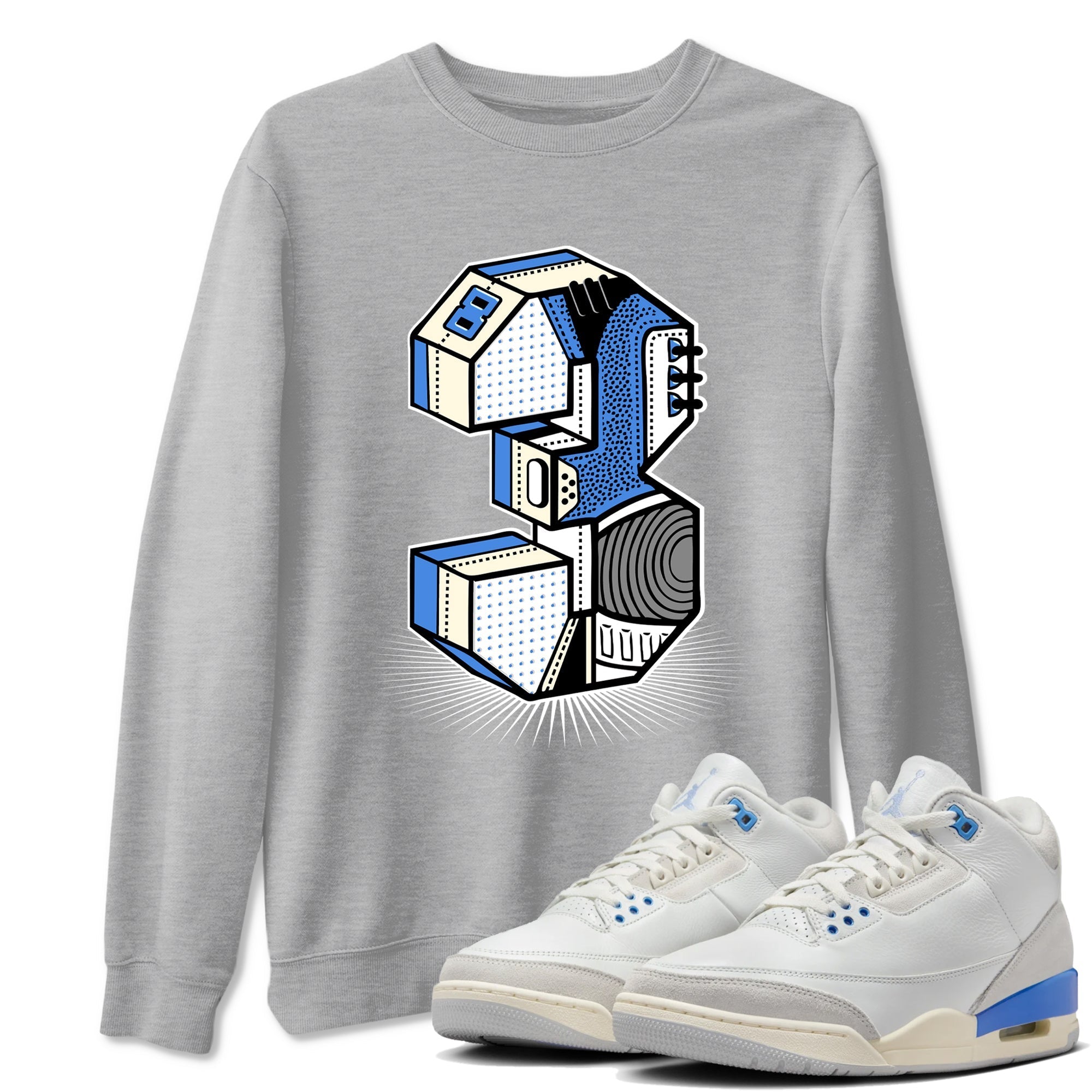 Number Statue snkmatch Tees - Air Jordan 3 Lucky Shorts