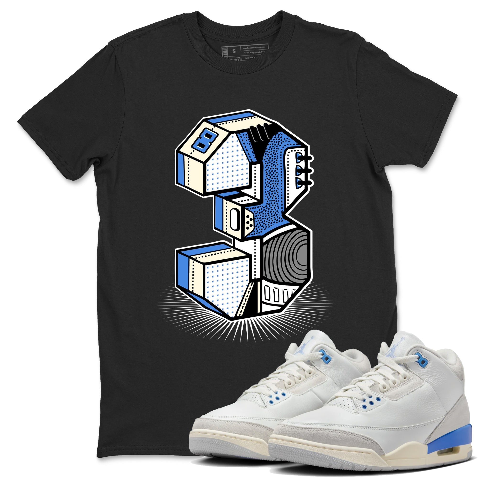 Number Statue snkmatch Tees - Air Jordan 3 Lucky Shorts