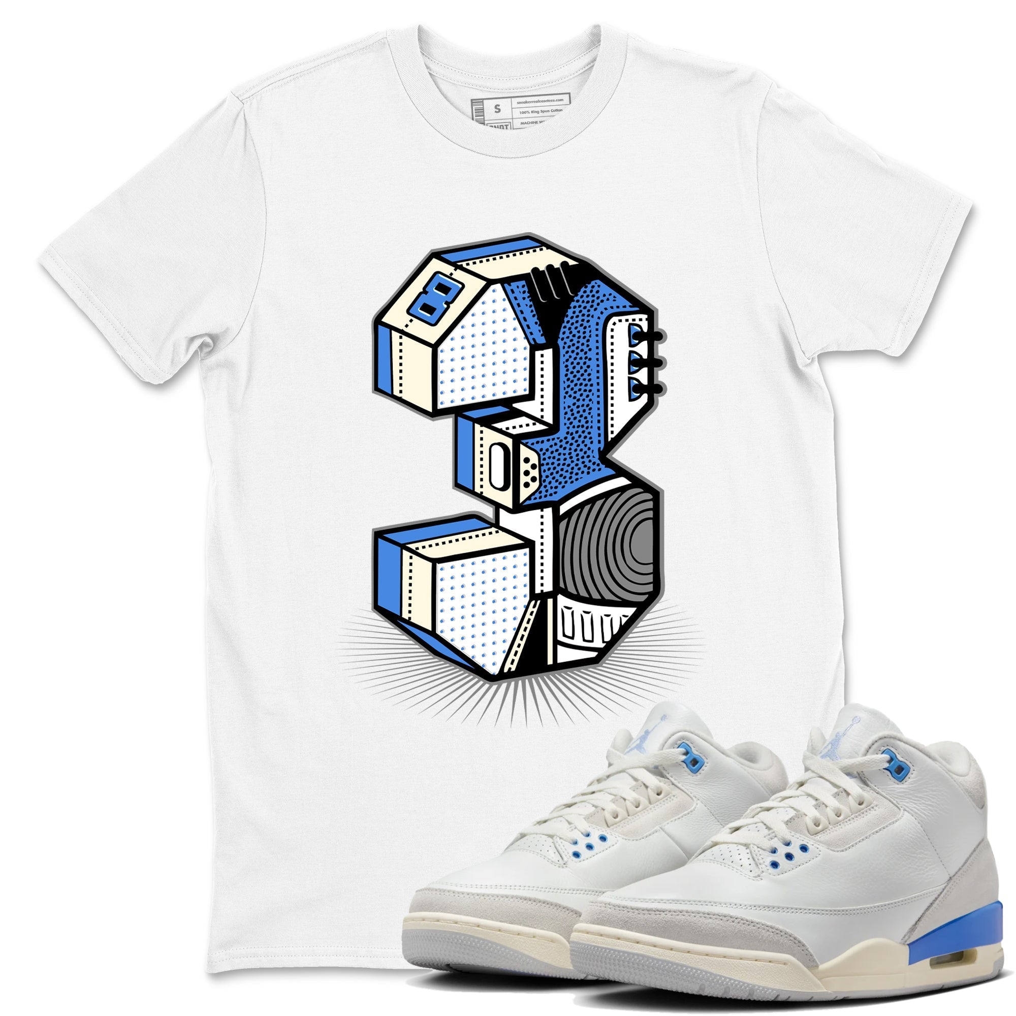 Number Statue snkmatch Tees - Air Jordan 3 Lucky Shorts