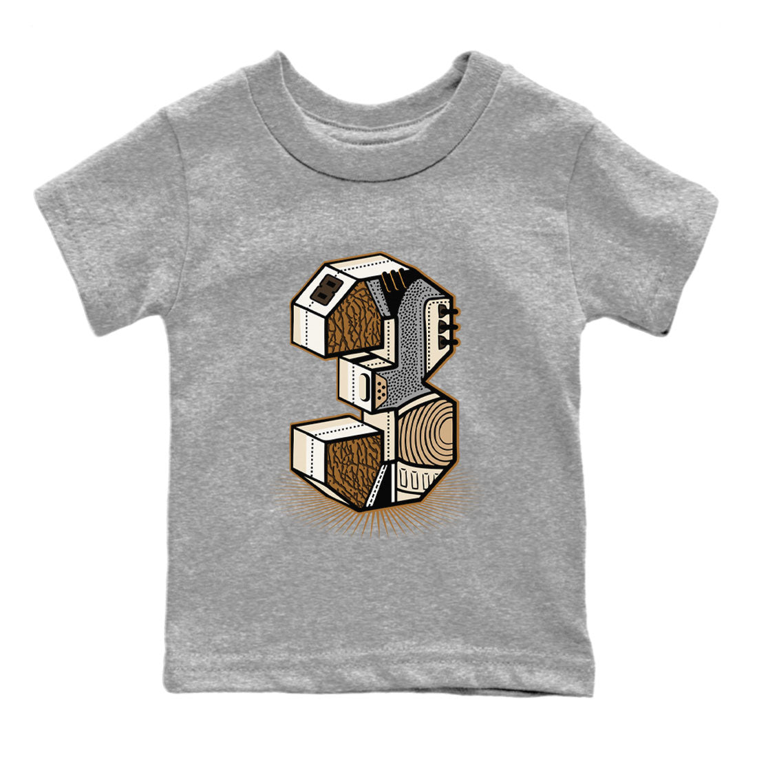 Number Statue snkmatch Tee Kids - Air Jordan 3 Palomino