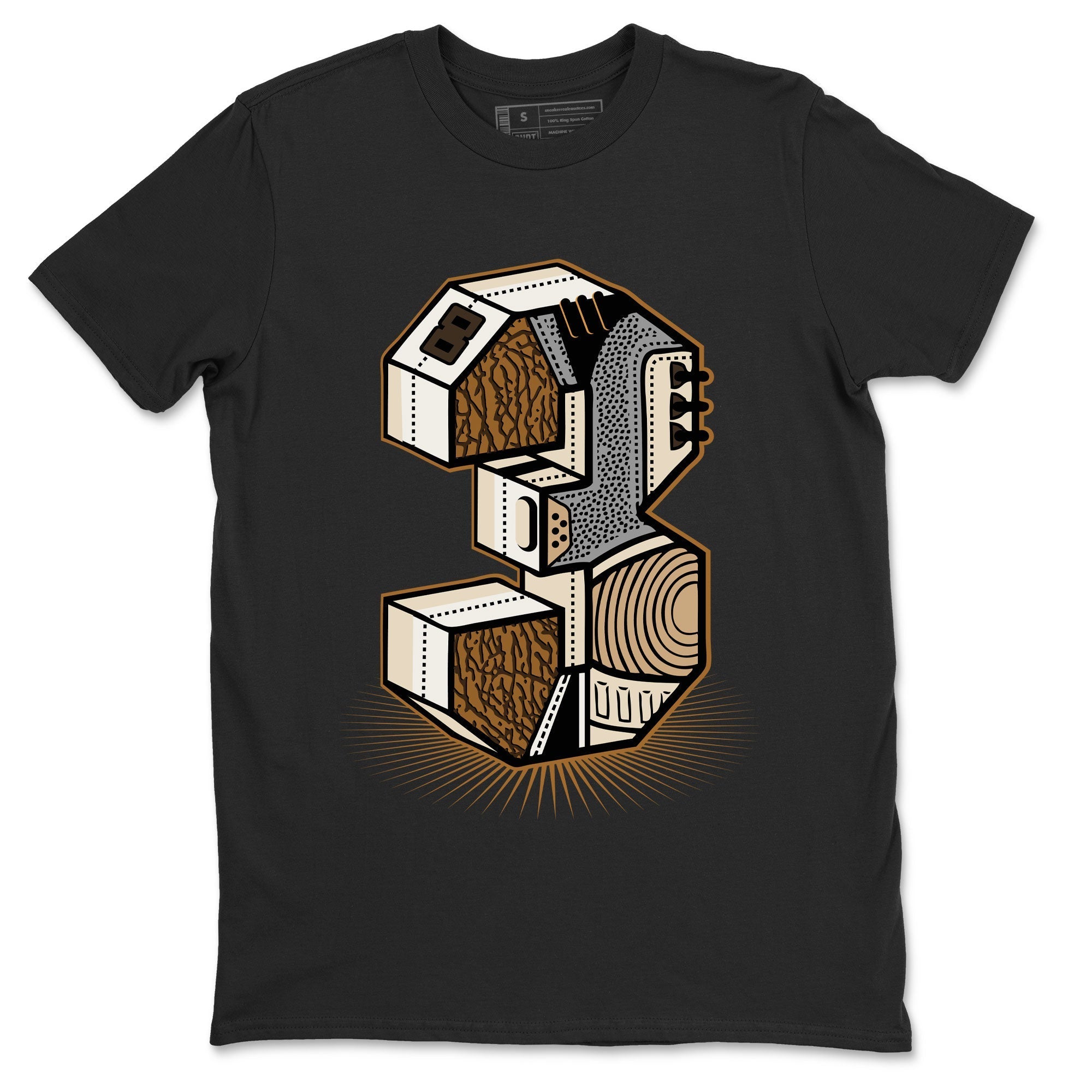 Number Statue snkmatch Tee - Air Jordan 3 Palomino