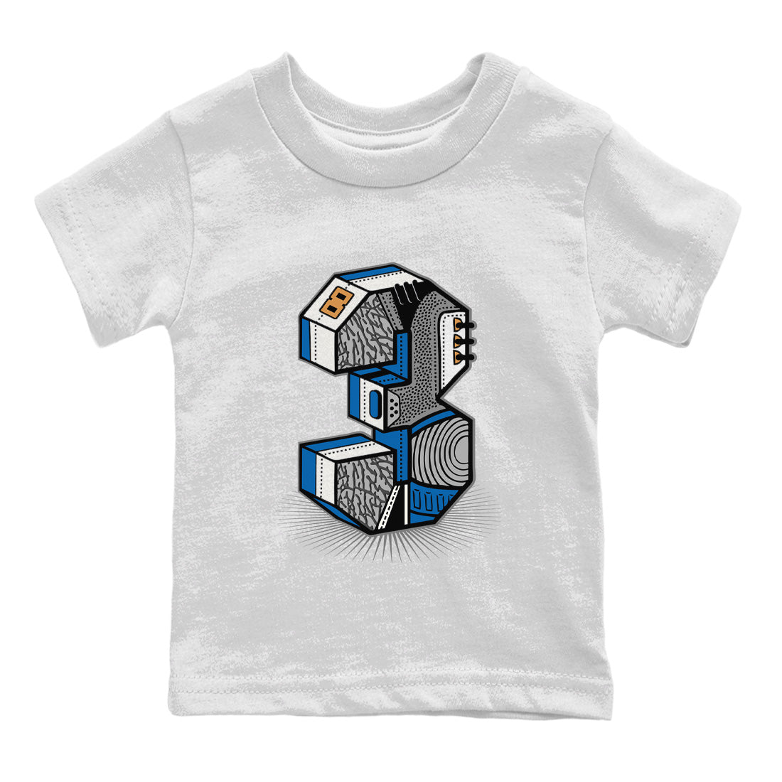 Number Statue Kids Tops - Air Jordan 3 Wizards
