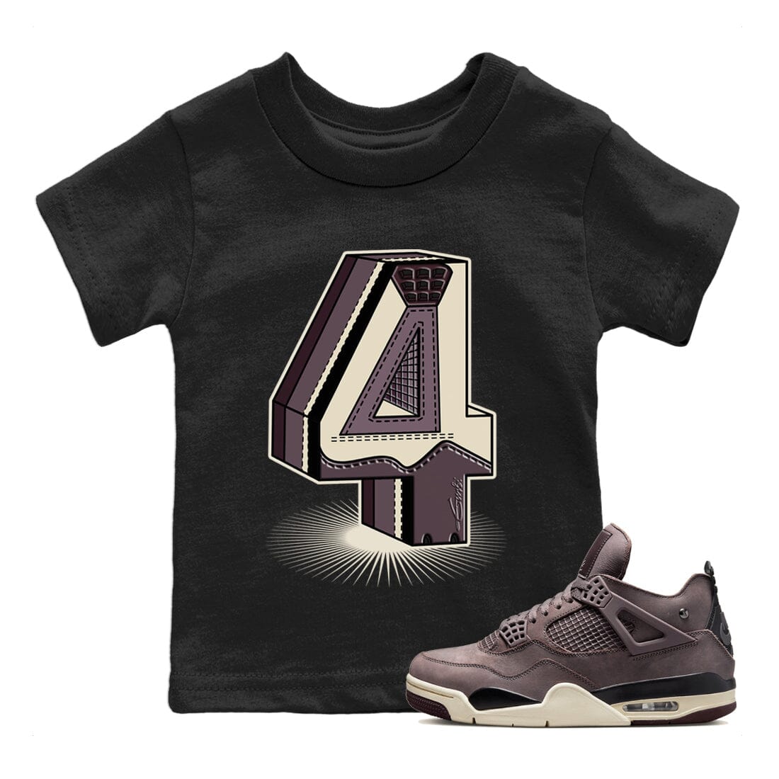 Number Statue Kids Tops - Air Jordan 4 A Ma Maniere