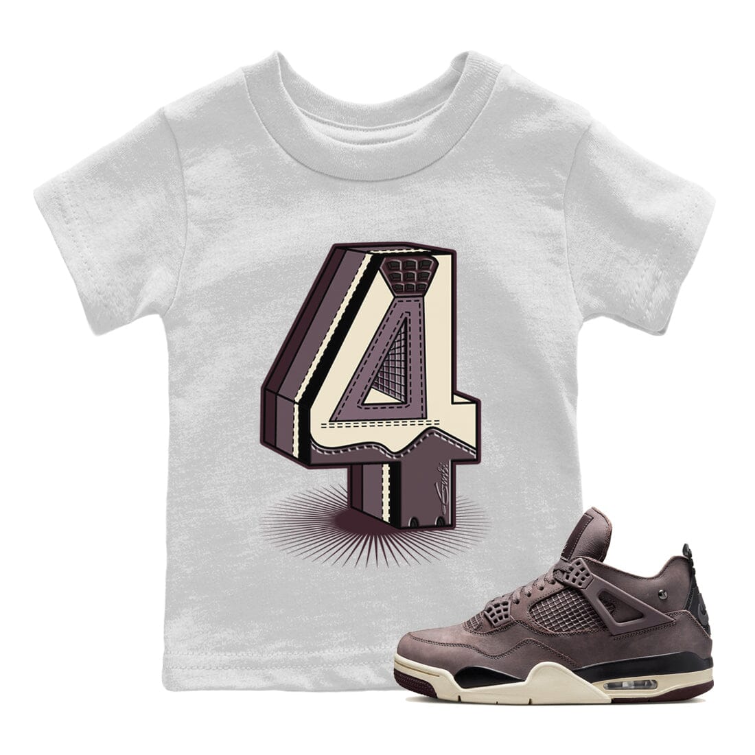 Number Statue Kids Tops - Air Jordan 4 A Ma Maniere