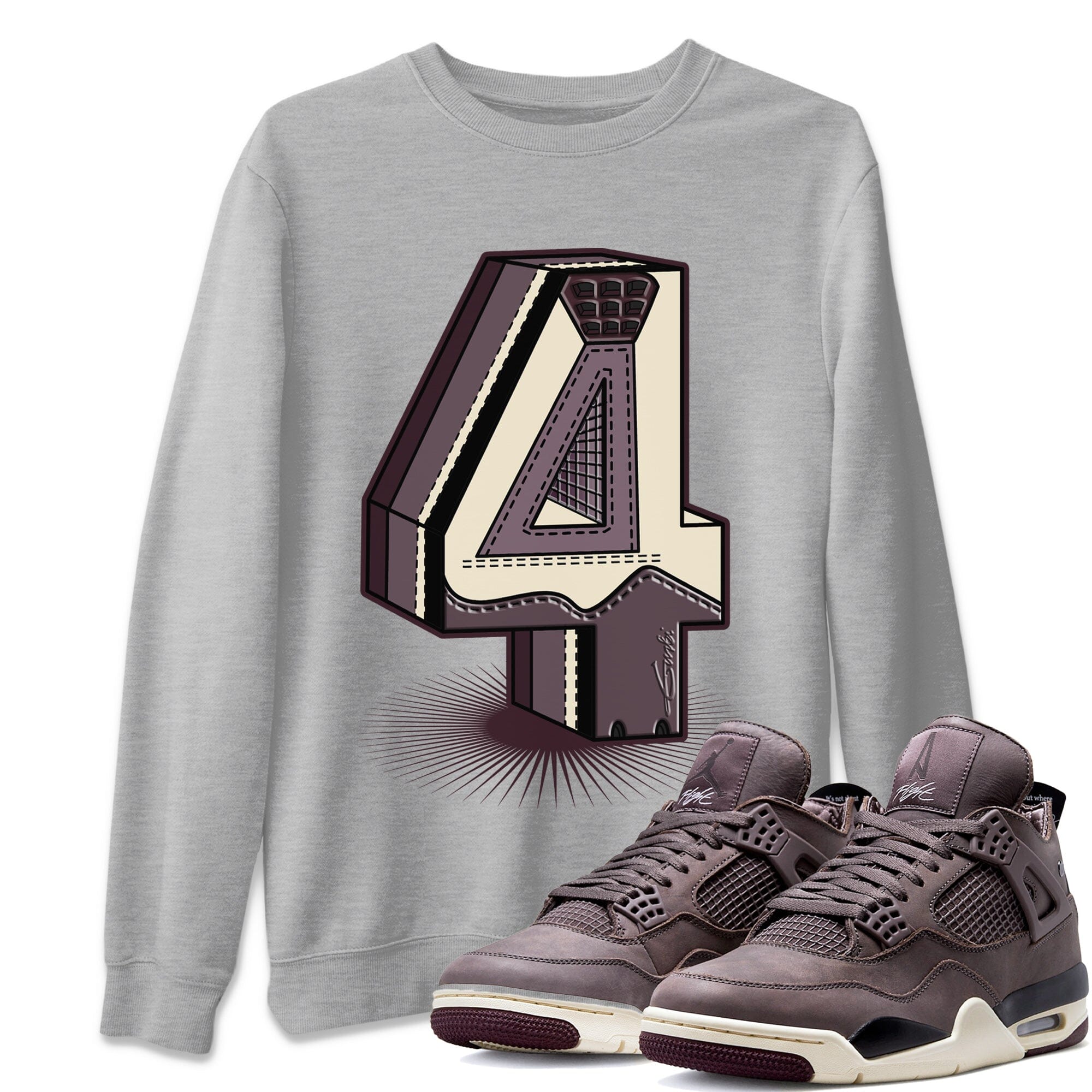 Number Statue Unisex Tops - Air Jordan 4 A Ma Maniere