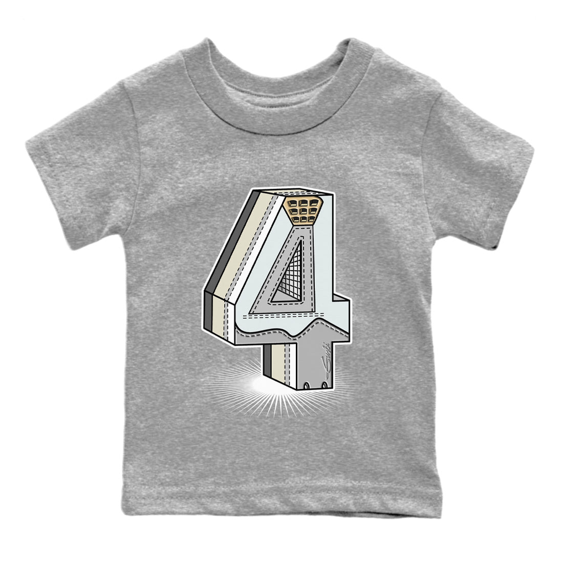 Number Statue Kids Tops - Air Jordan 4 Craft