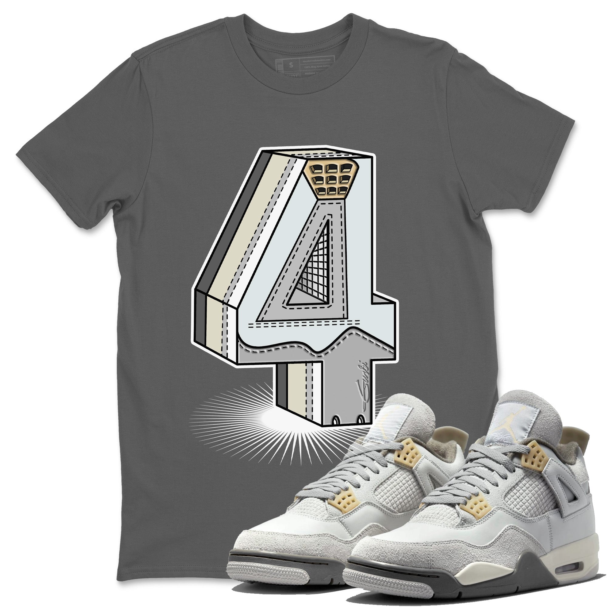Number Statue Unisex Tops - Air Jordan 4 Craft