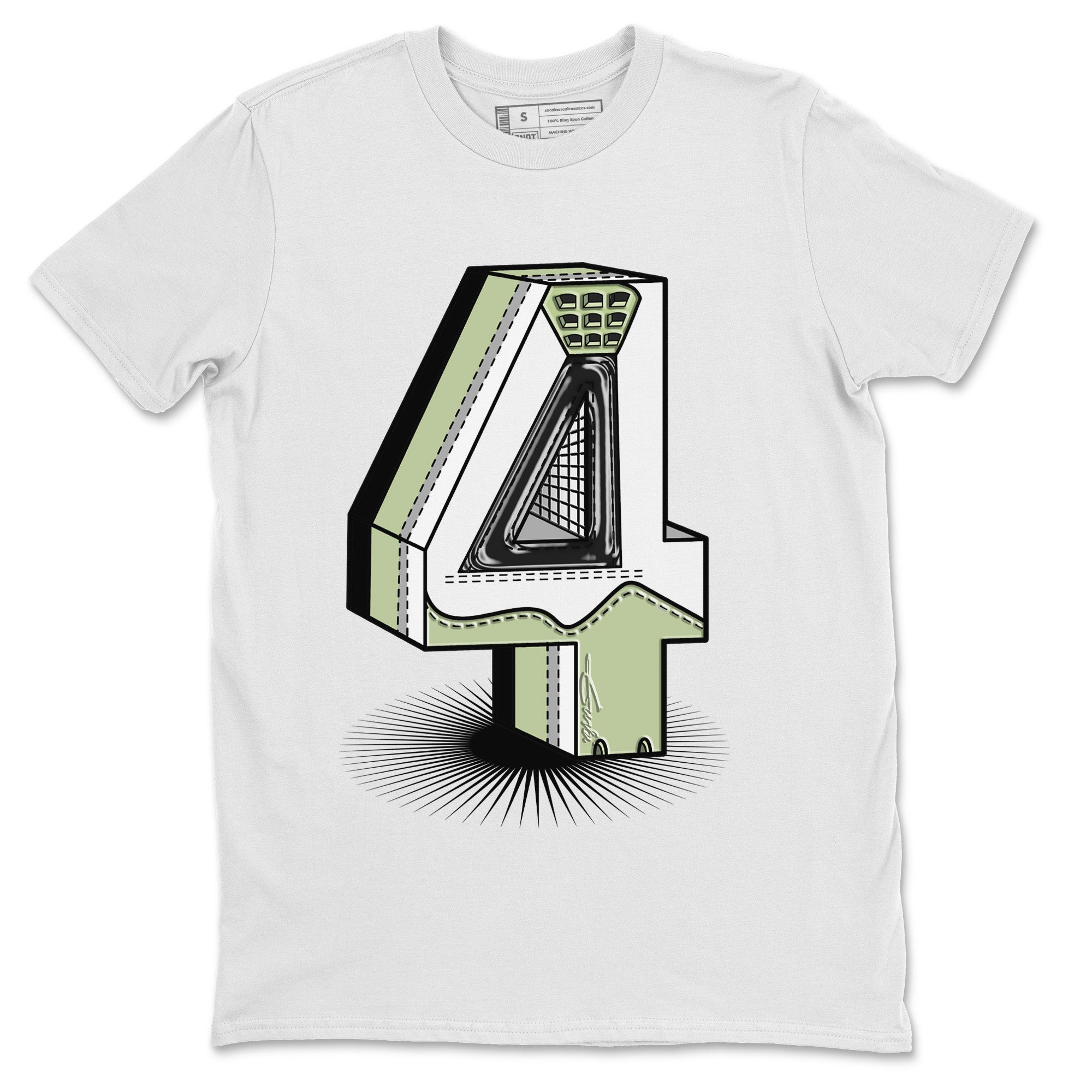 Number Statue Unisex Tops - Air Jordan 4 Seafoam
